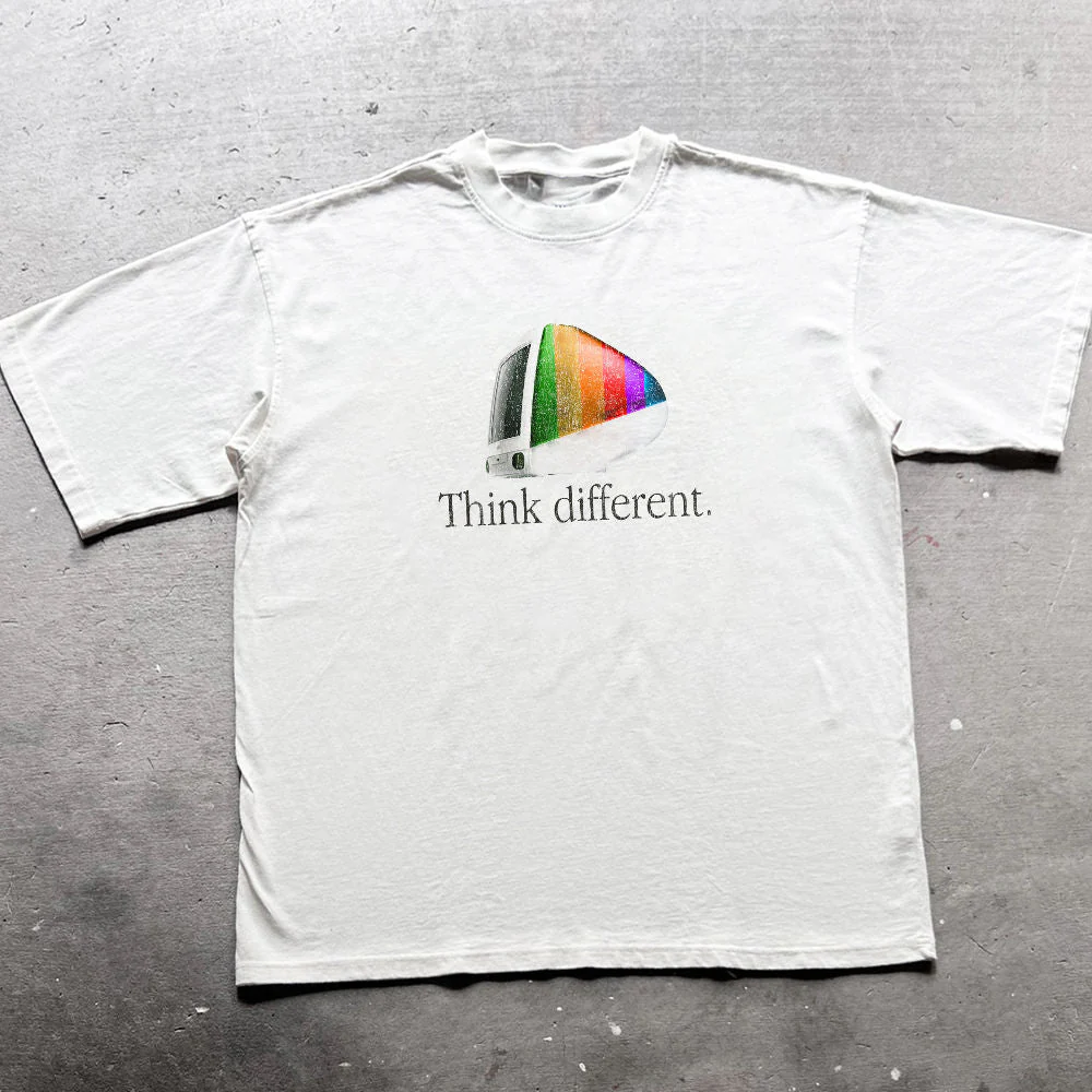 1Mac Washed White Heavyweight Tee