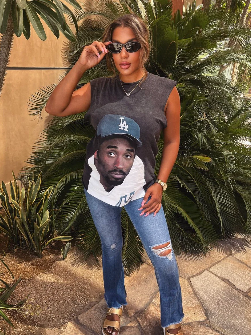 24 Dodgers 'Bean' Kobe Black Cut-Off T-Shirt - Image 6