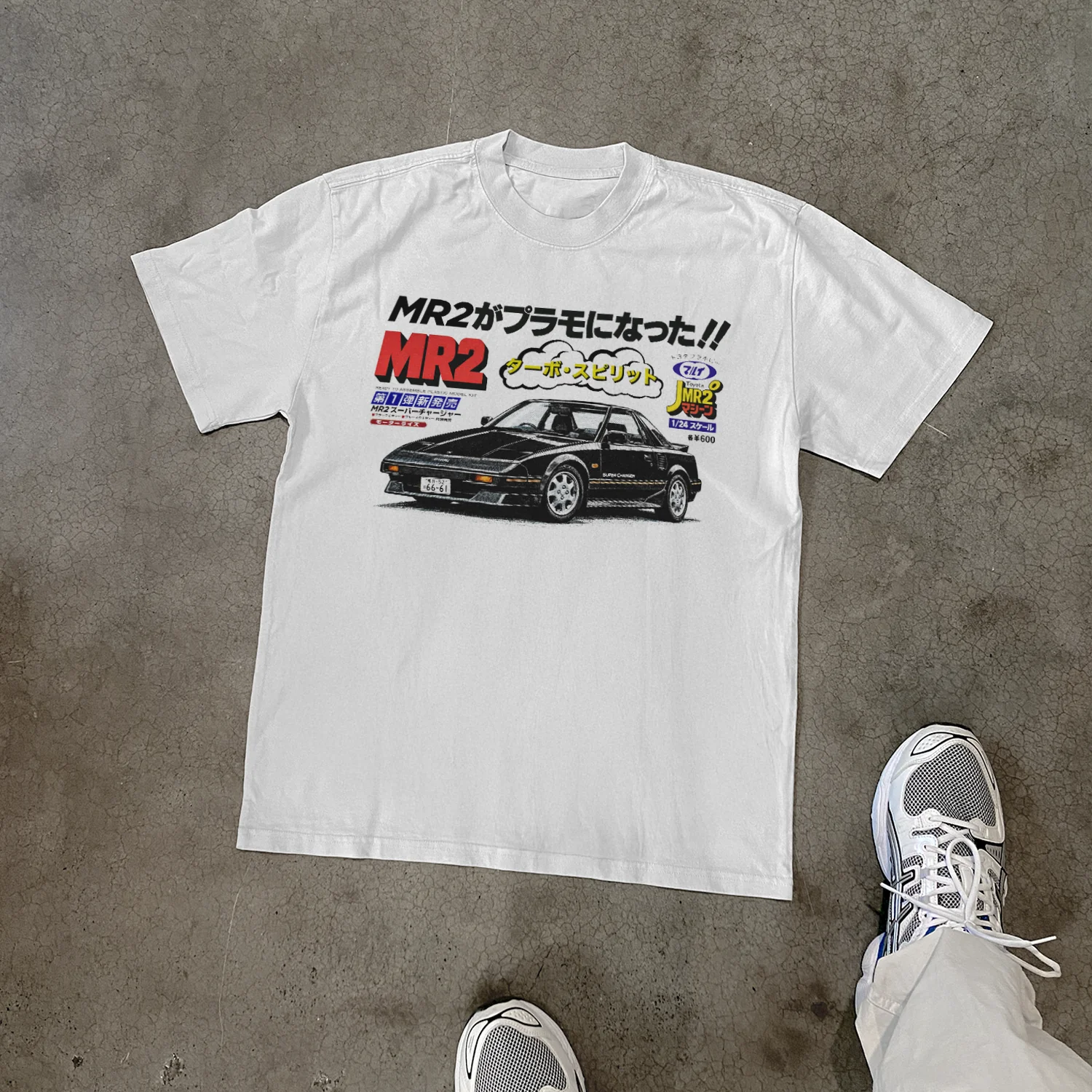 80s Japanese 'Toyota MR2' Plastic Model Kit Heavy Faded Tee