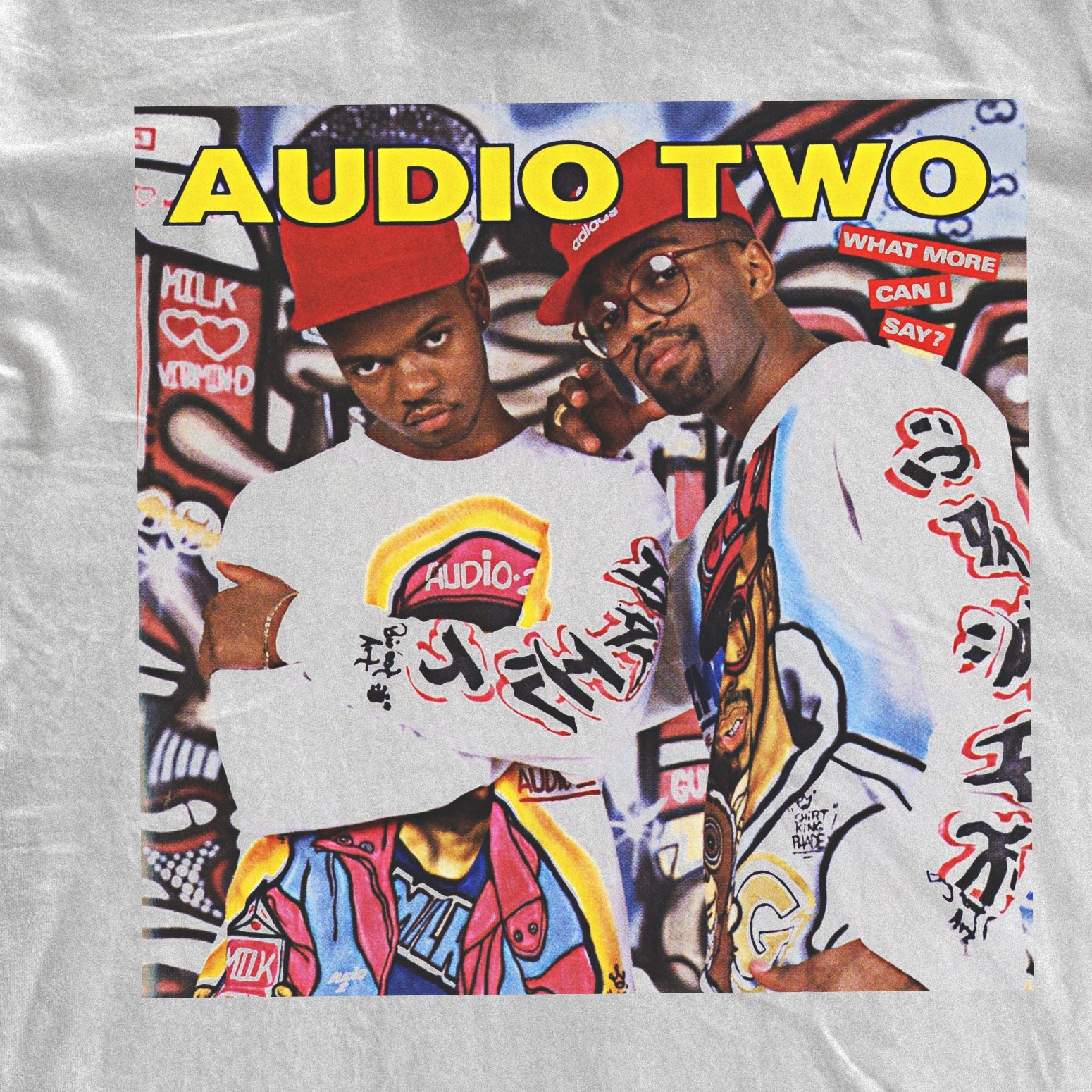 Audio Two Hip Hop Heavyweight White T-Shirt - Image 2
