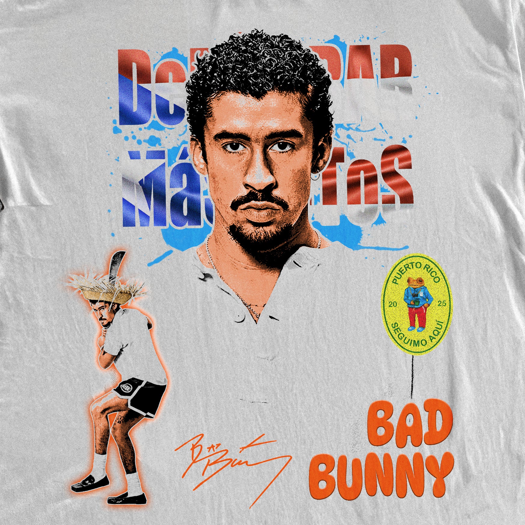 Bad Bunny Heavyweight White T-Shirt - Image 2