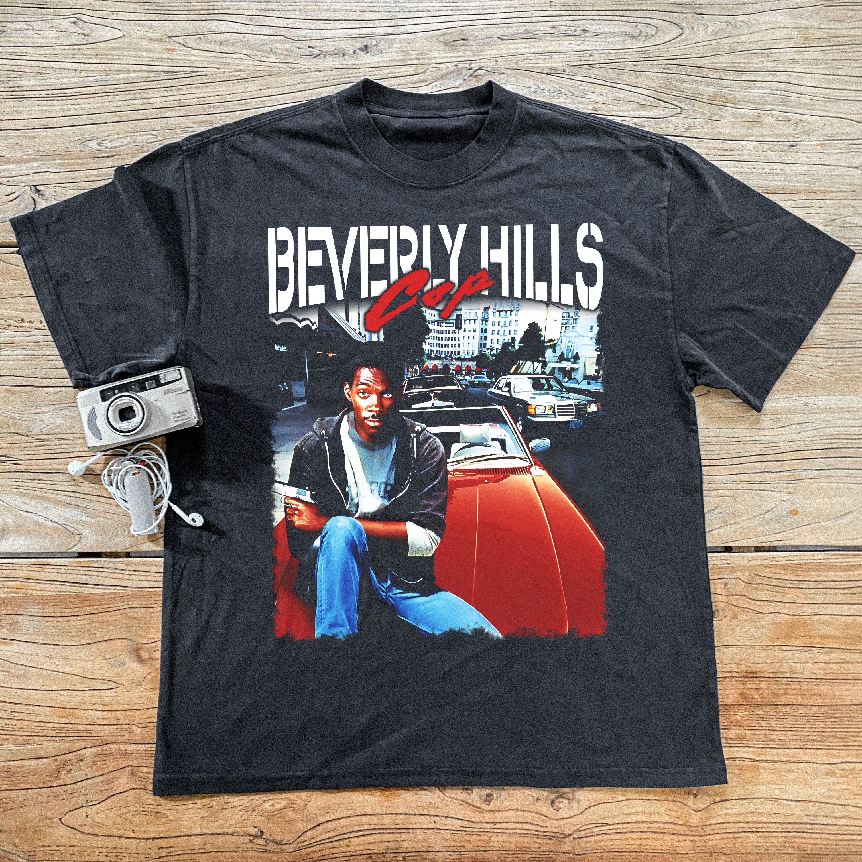 Beverly Hills Cop Heavyweight Black T-Shirt