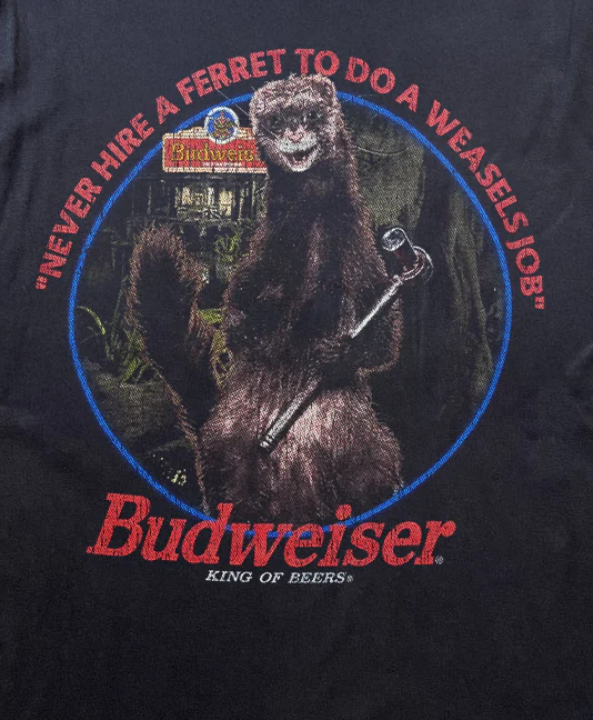 Bud Ferret Black Heavyweight Tee - Image 2