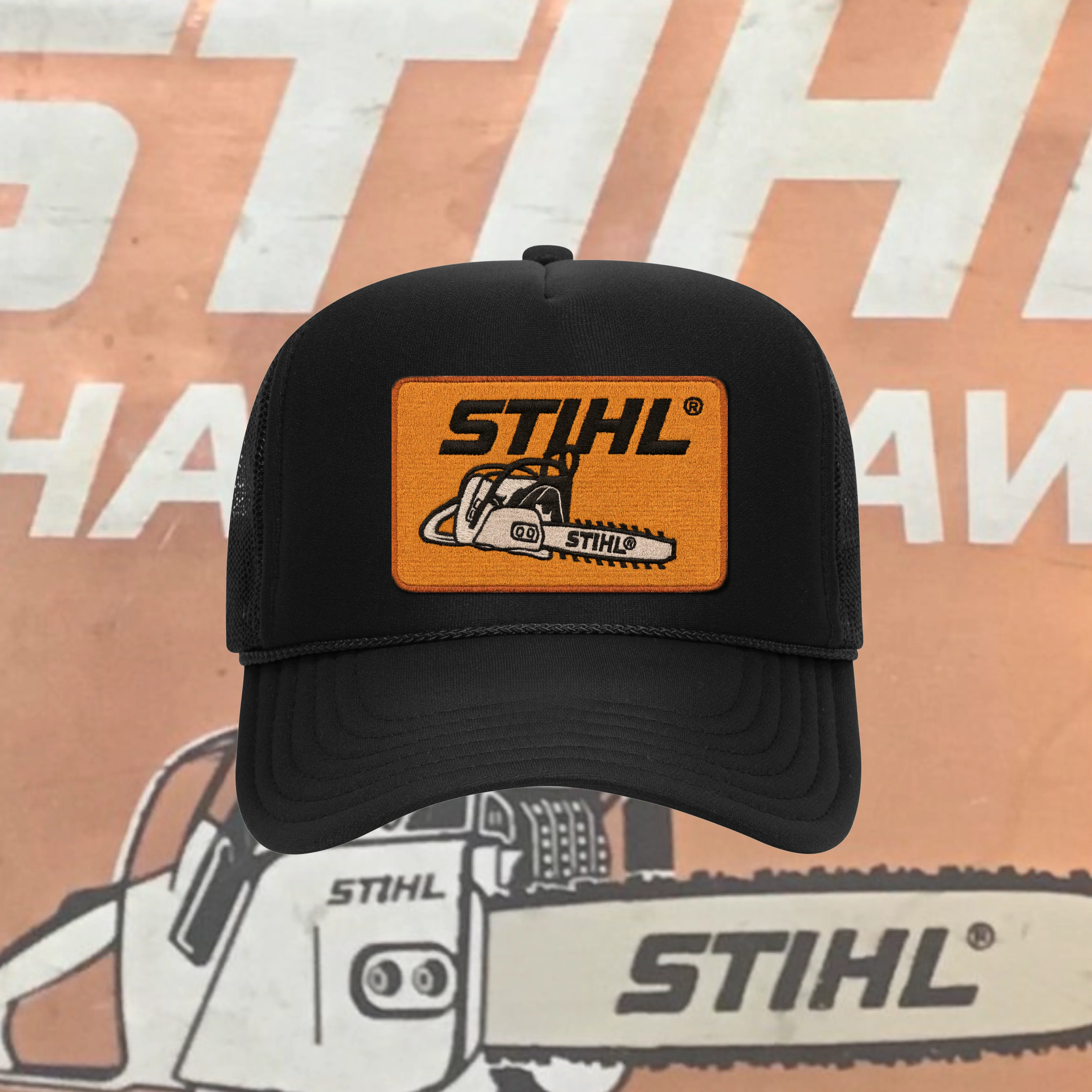 CHOPPER PATCH HAT BLACK