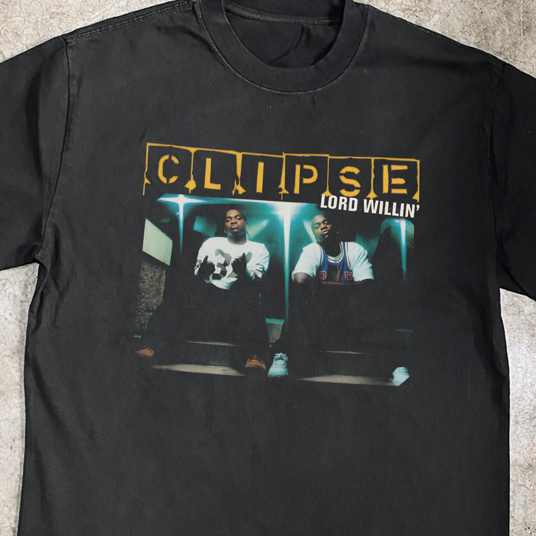 Cl1Pse 'Lord Willin' Black Heavy Faded Tee - Image 2