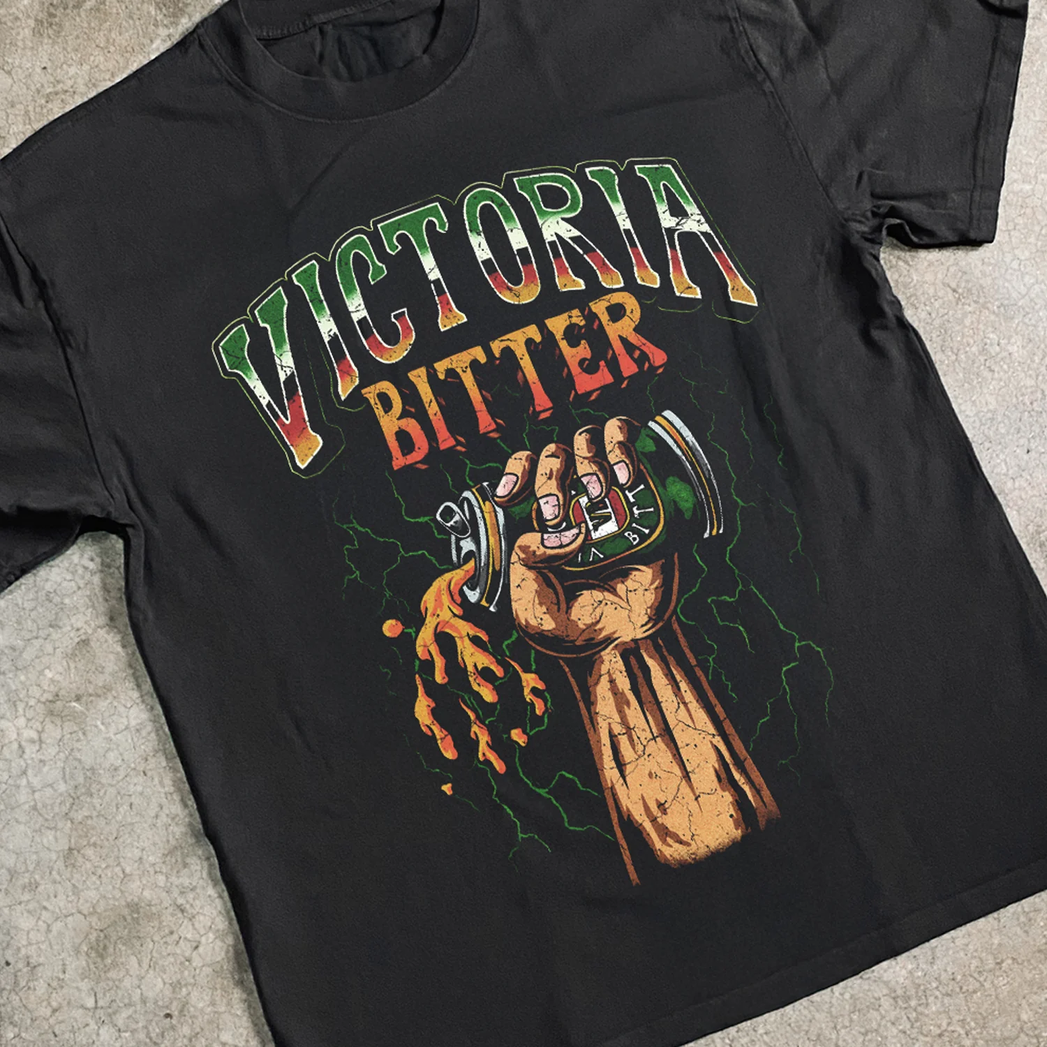 Crushing the thrill of VB Heavyweight Black T-Shirt - Image 3