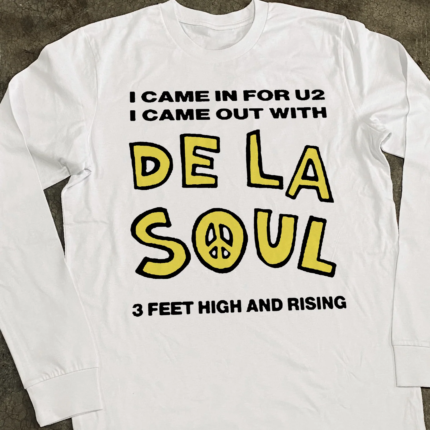 De La Soul 'I Came For U2' White Long Sleeve Tee - Image 2