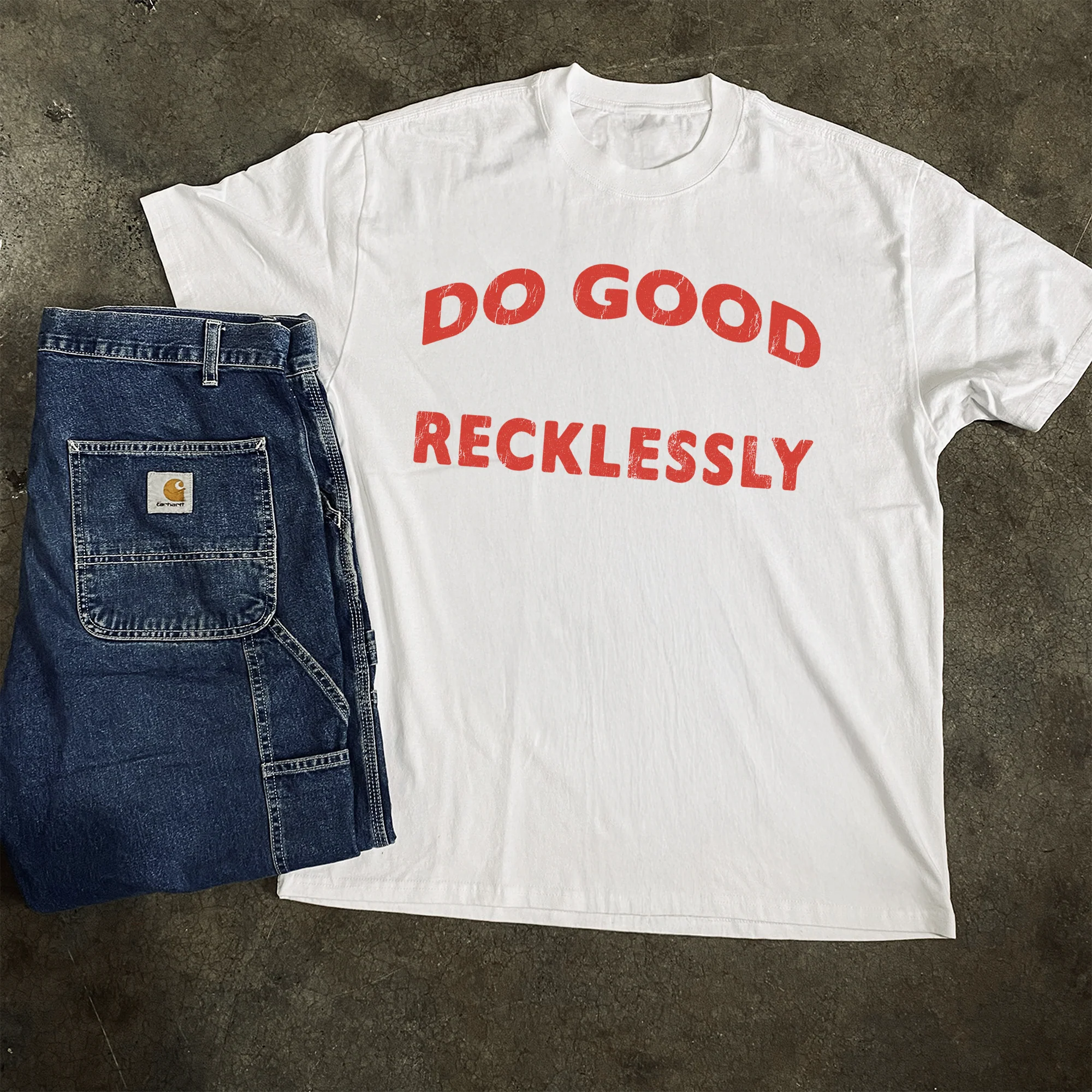 Do Good Heavyweight White Tshirt