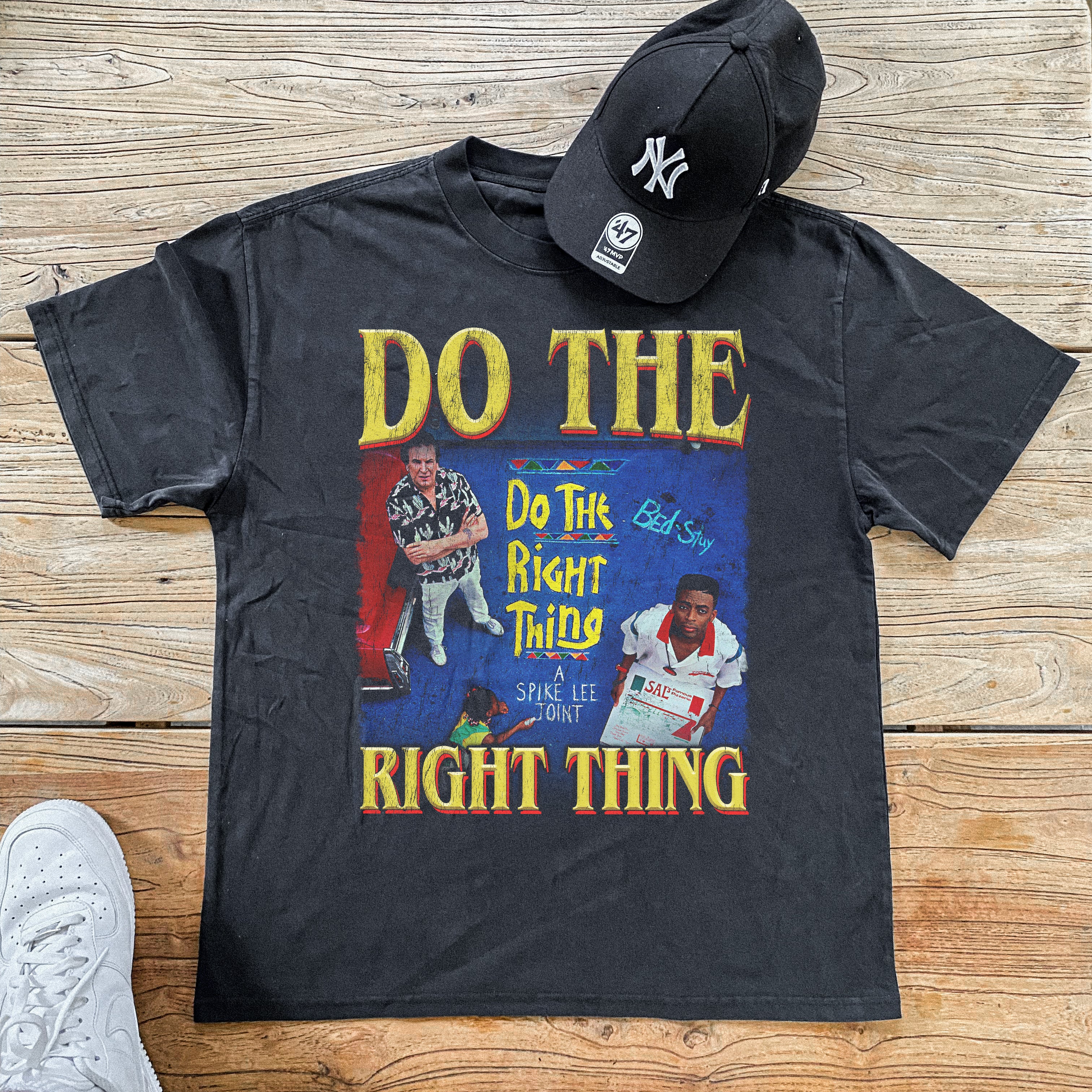 Do The Right Thing Heavyweight Black T-Shirt