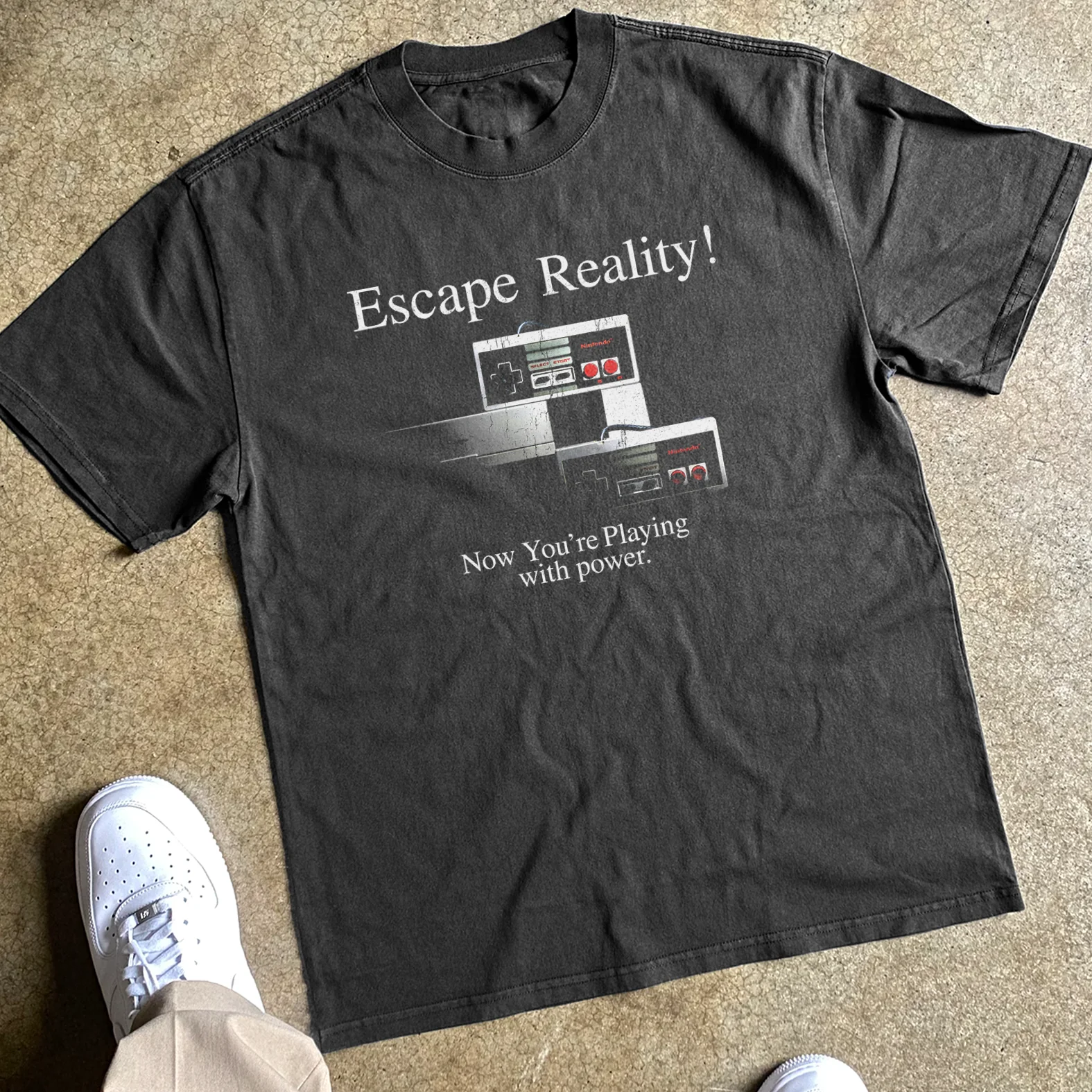 Escape Reality Heavyweight Black Tshirt - Image 2