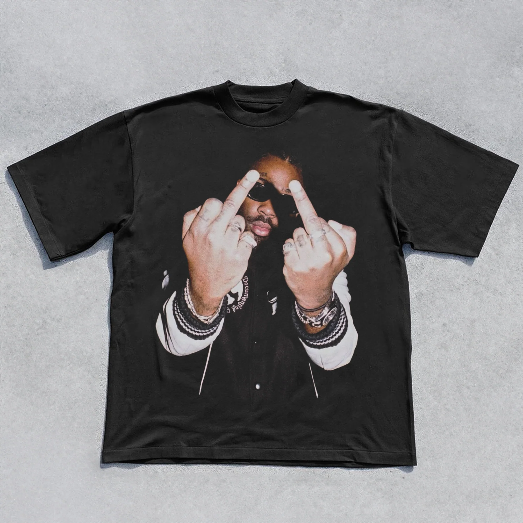 'F*ck The World' Heavyweight Black T-Shirt