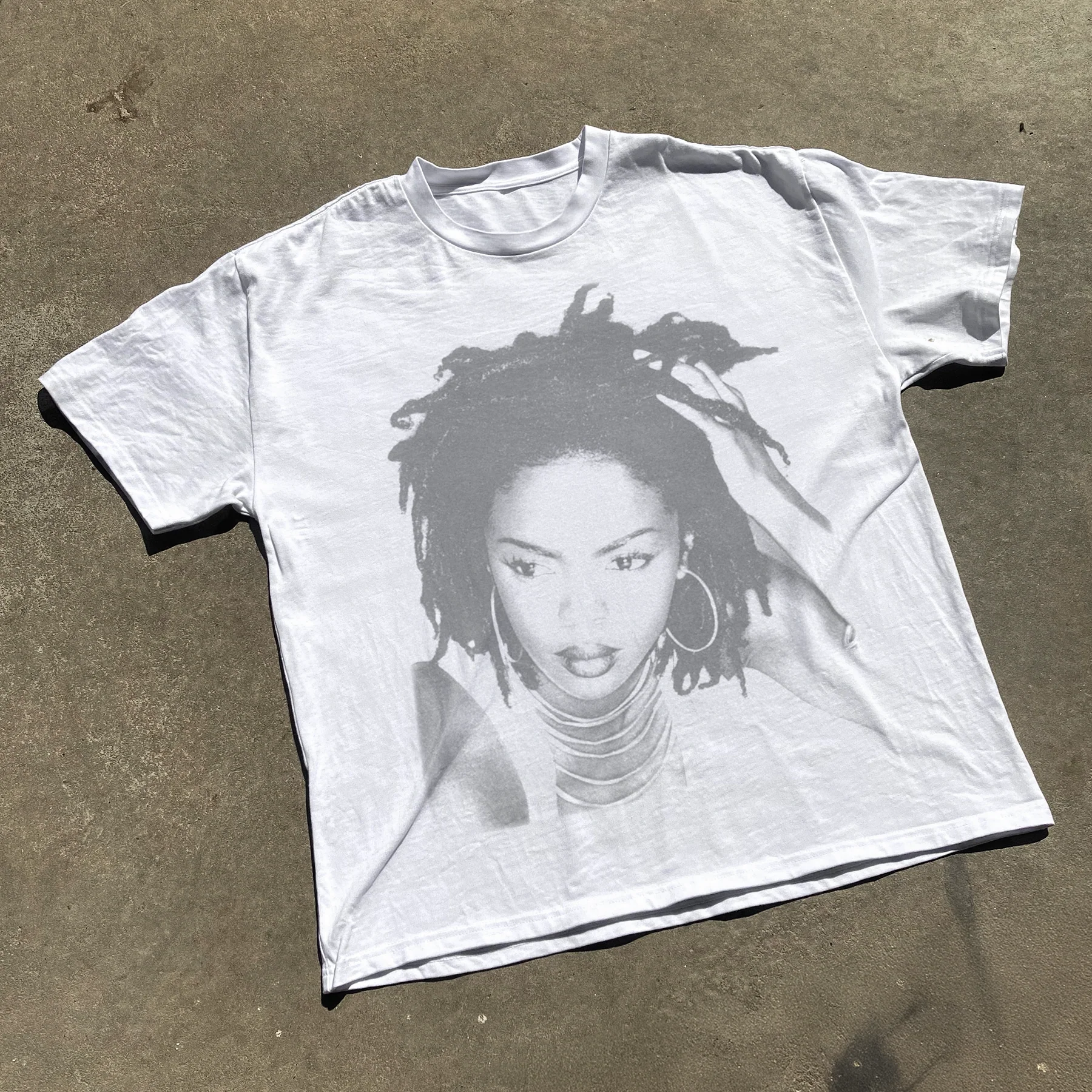 Faded Lauryn 'Killing Me Softly' Heavy White T-Shirt