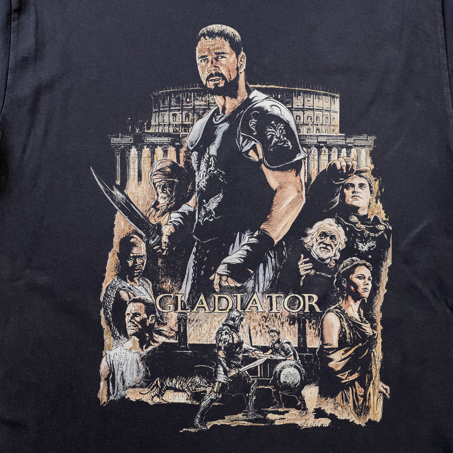 Gladiator Maximus Black Heavyweight T-Shirt - Image 2