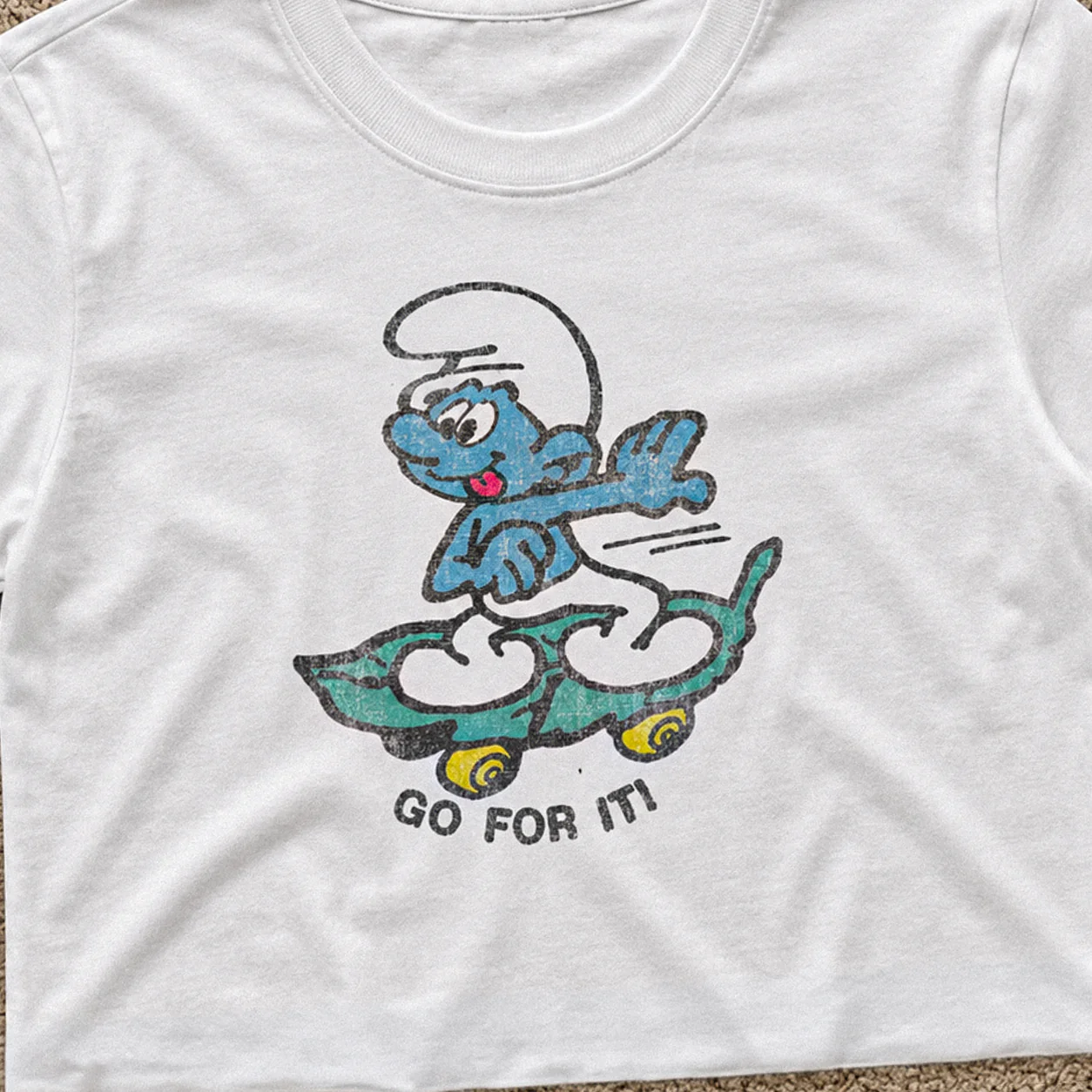 'Go For It' Cropped Womens Tee - Image 2