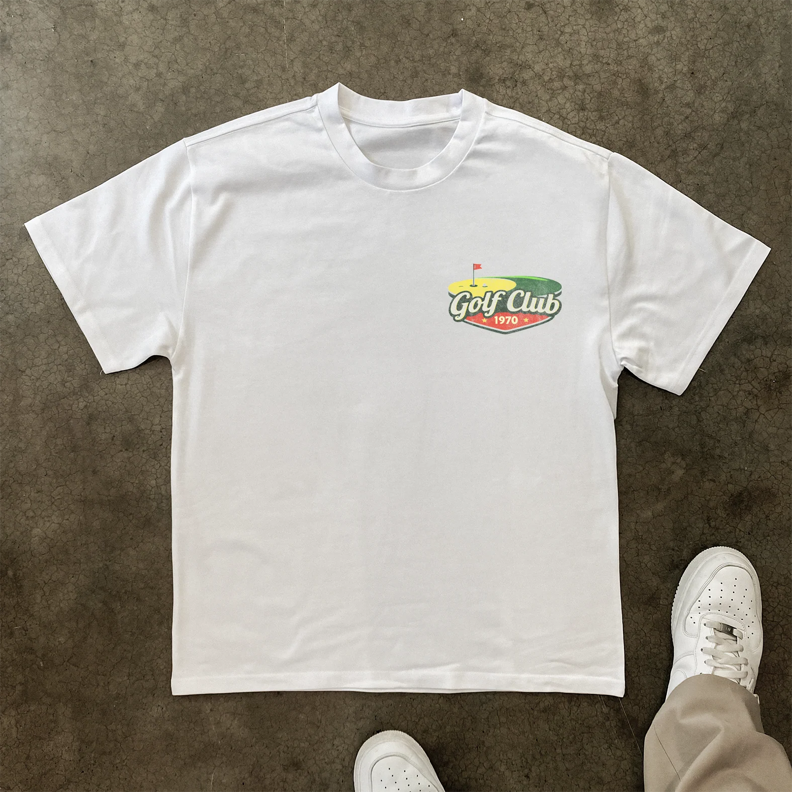 Golf Club 1970 Heavyweight White Tshirt