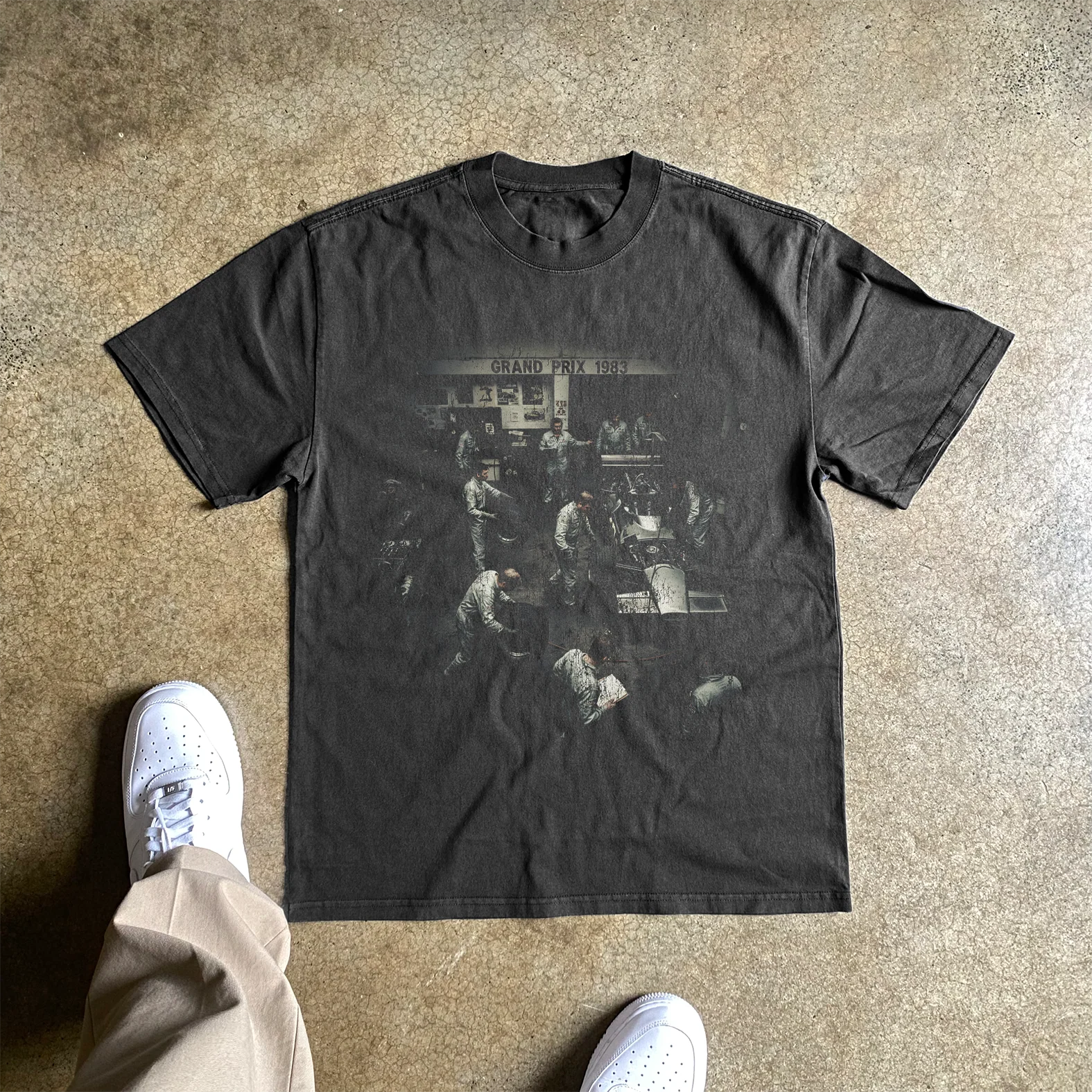 Grand Prix 1983 Heavyweight Black Tshirt