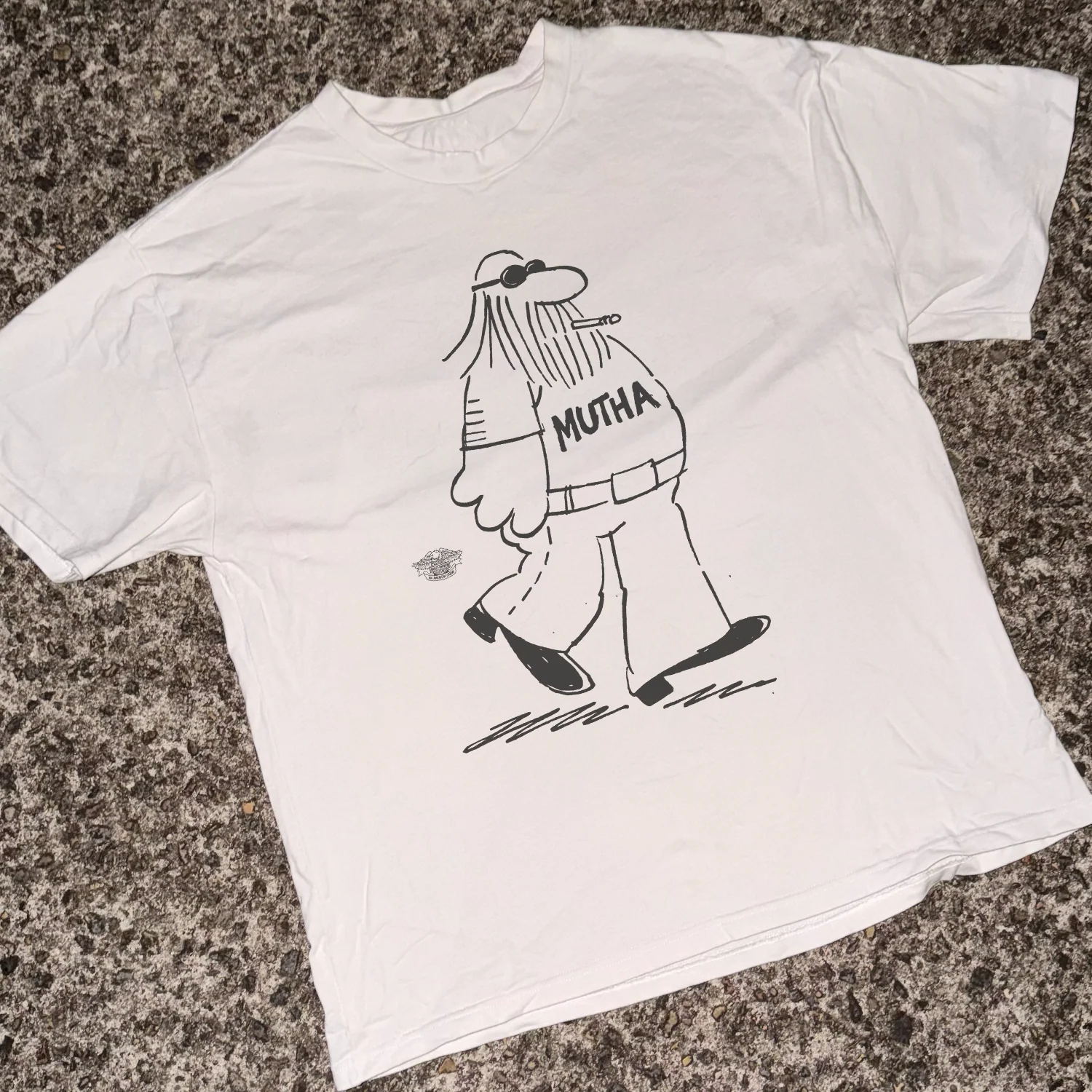 Harley 'Mutha F*cker' Motorcycle Heavy White Tee