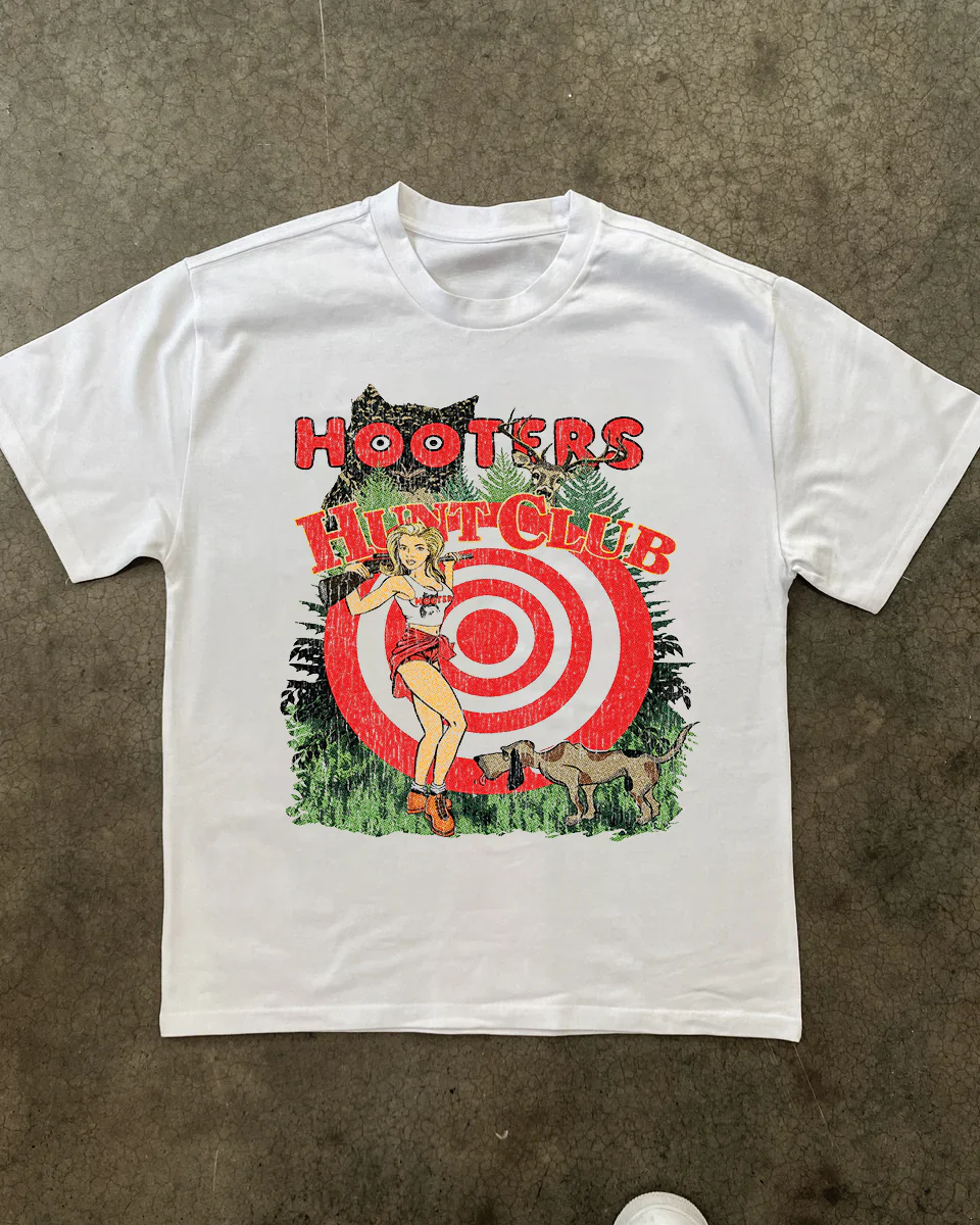 Hooters Hunt Club Heavyweight Black Tee