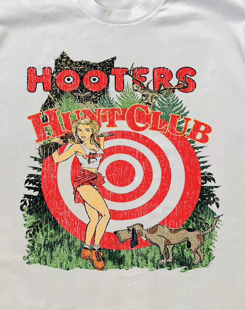 Hooters Hunt Club Heavyweight Black Tee - Image 2
