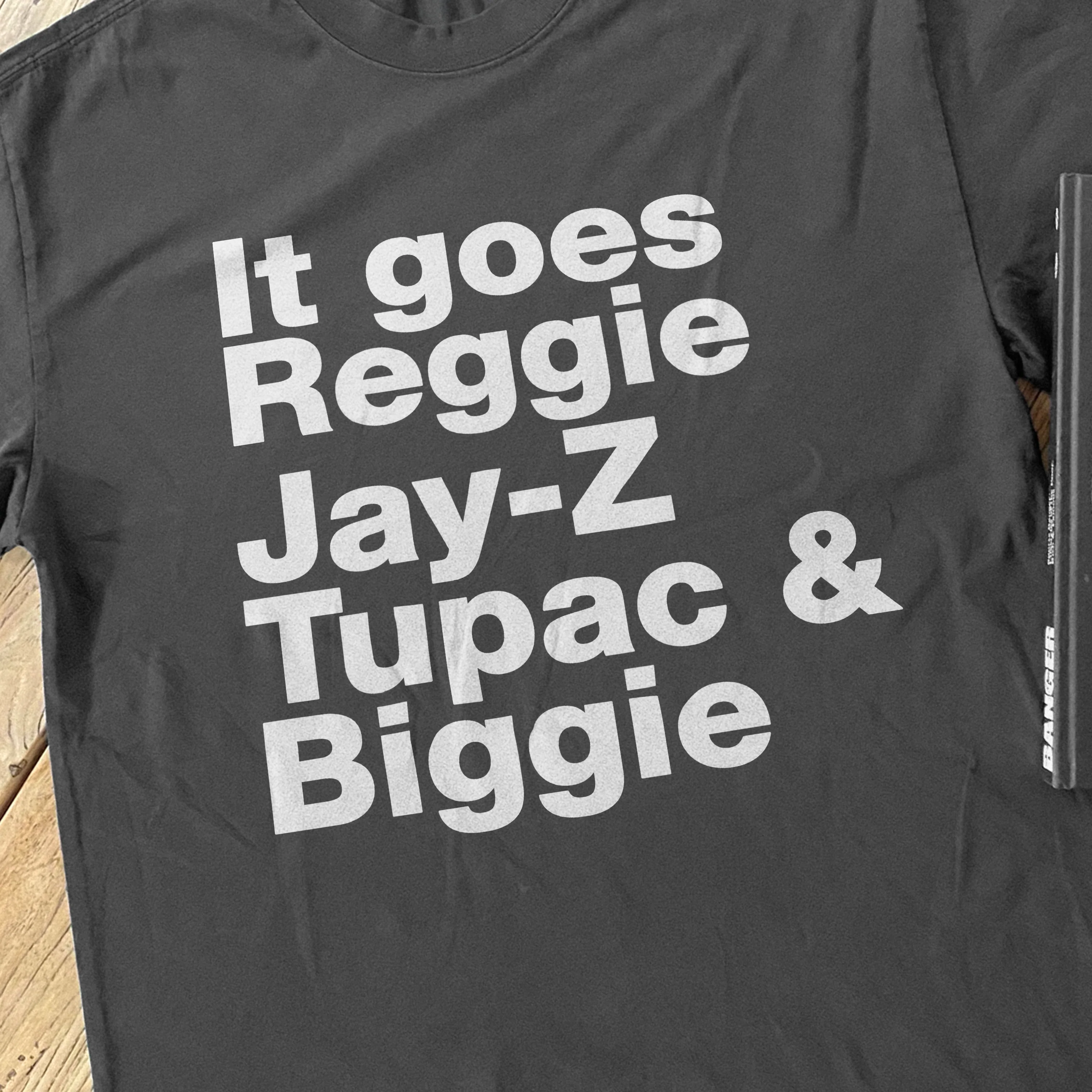 'It Goes Reggie' Eminem Heavy Black Tee - Image 2