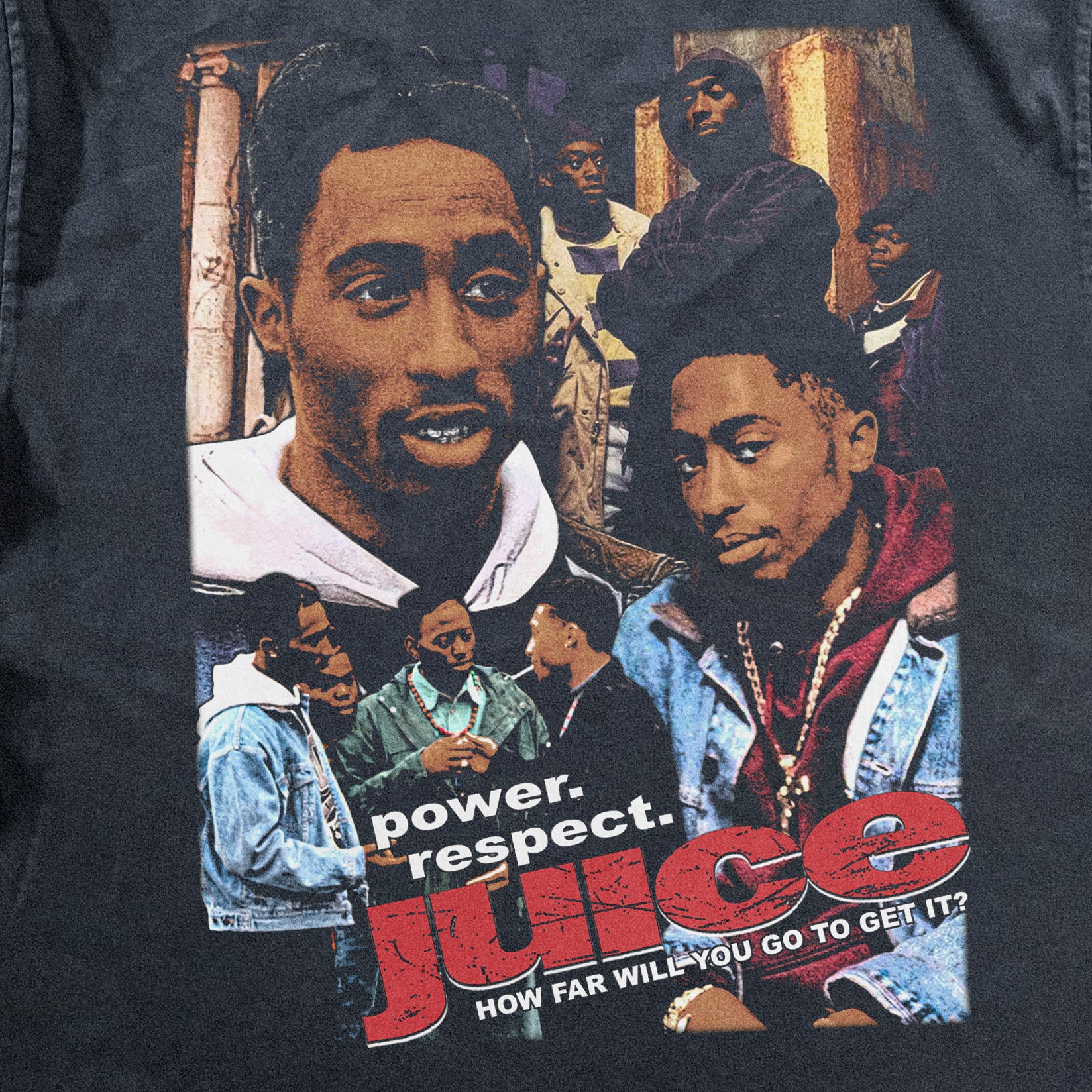 Juice Vintage 1992 Heavyweight Black T-Shirt - Image 3