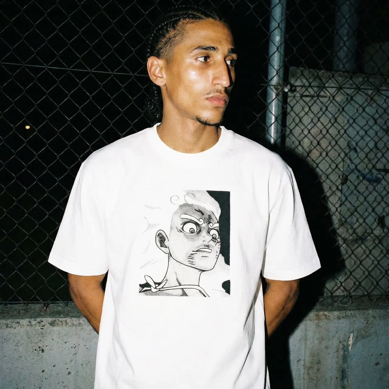 Luffy 'JoyBoy' Heavy White Faded Tee