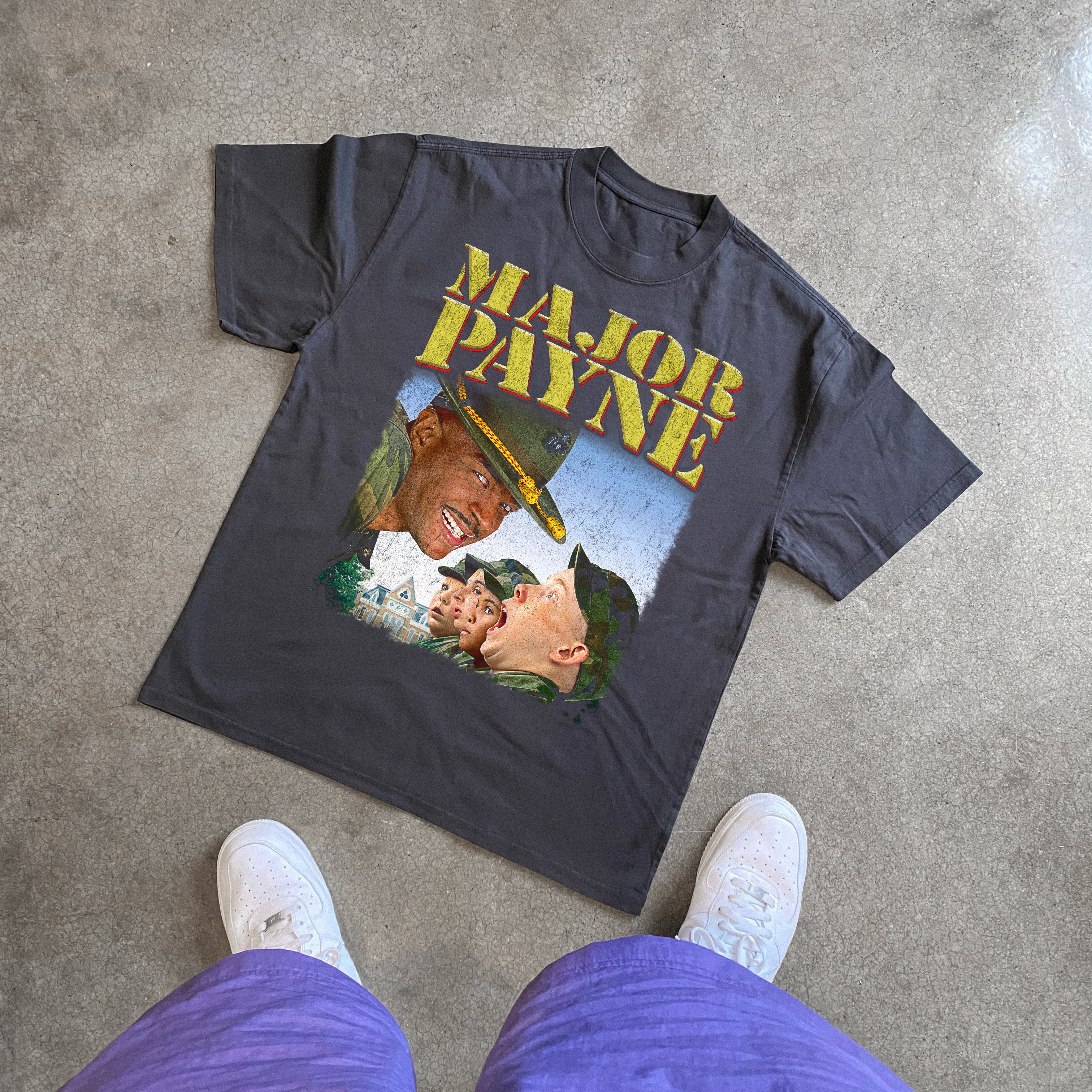 Major Payne Heavyweight Black T-Shirt