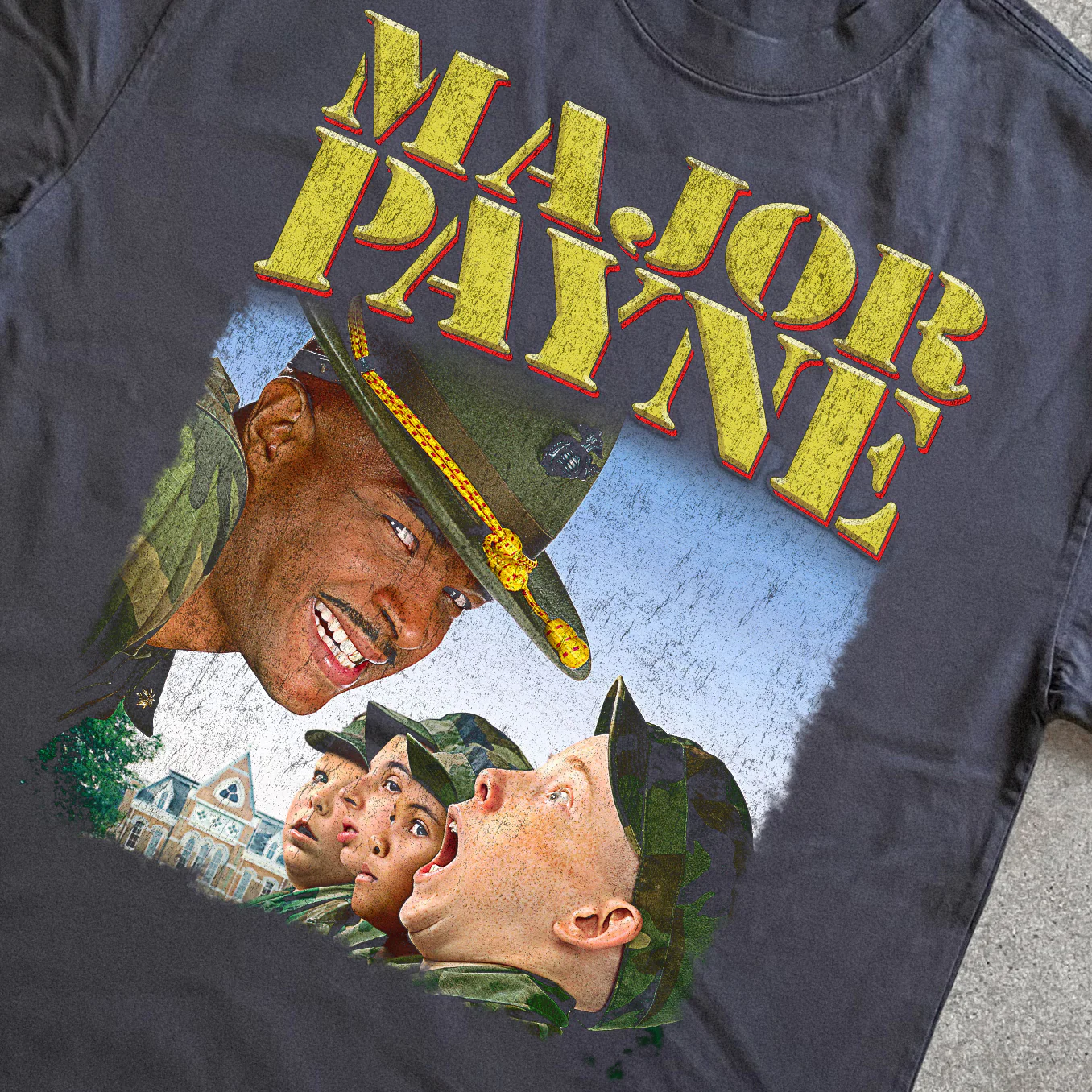 Major Payne Heavyweight Black T-Shirt - Image 2