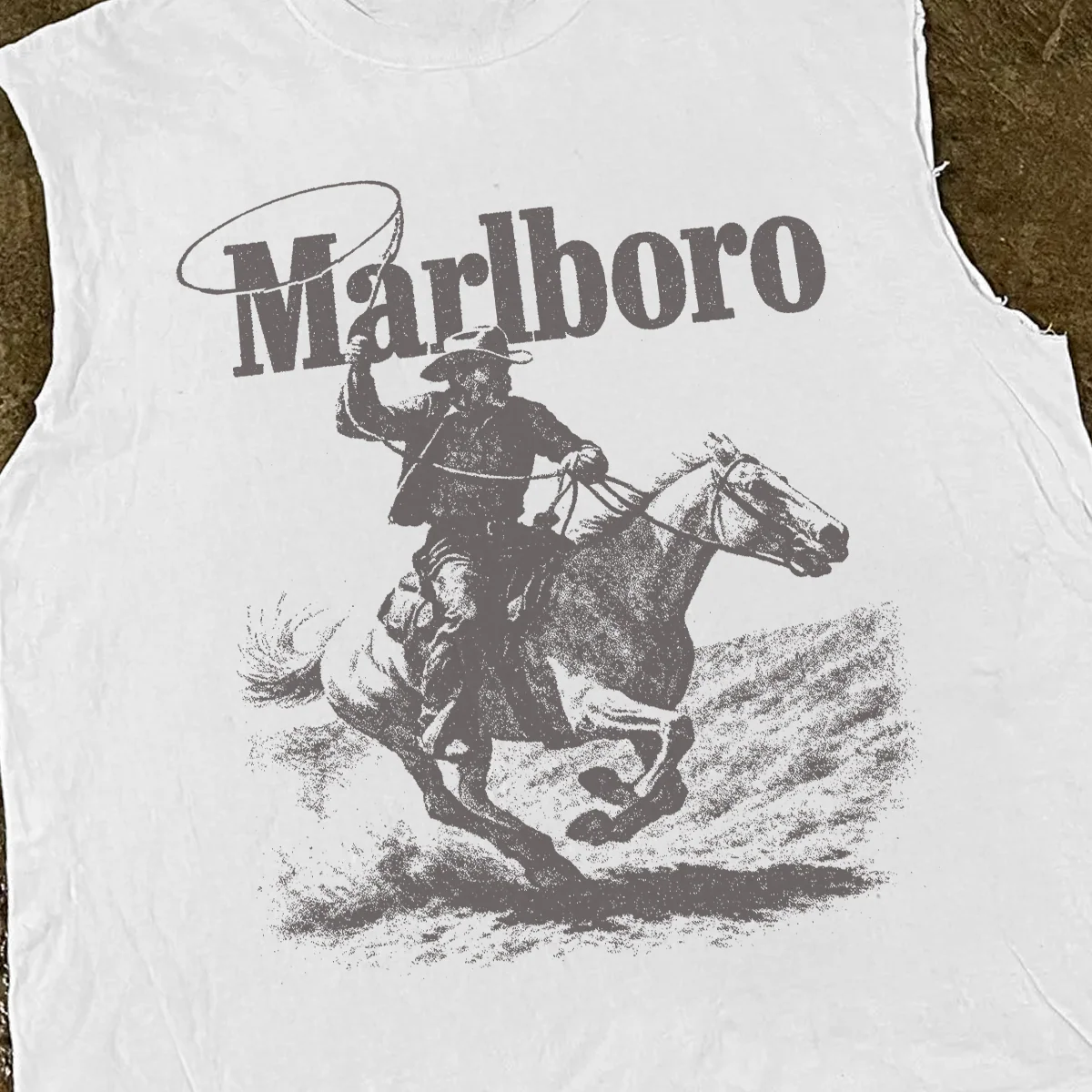 Marlo Man 'Rugged' Cut Off Heavy Tee - Image 3