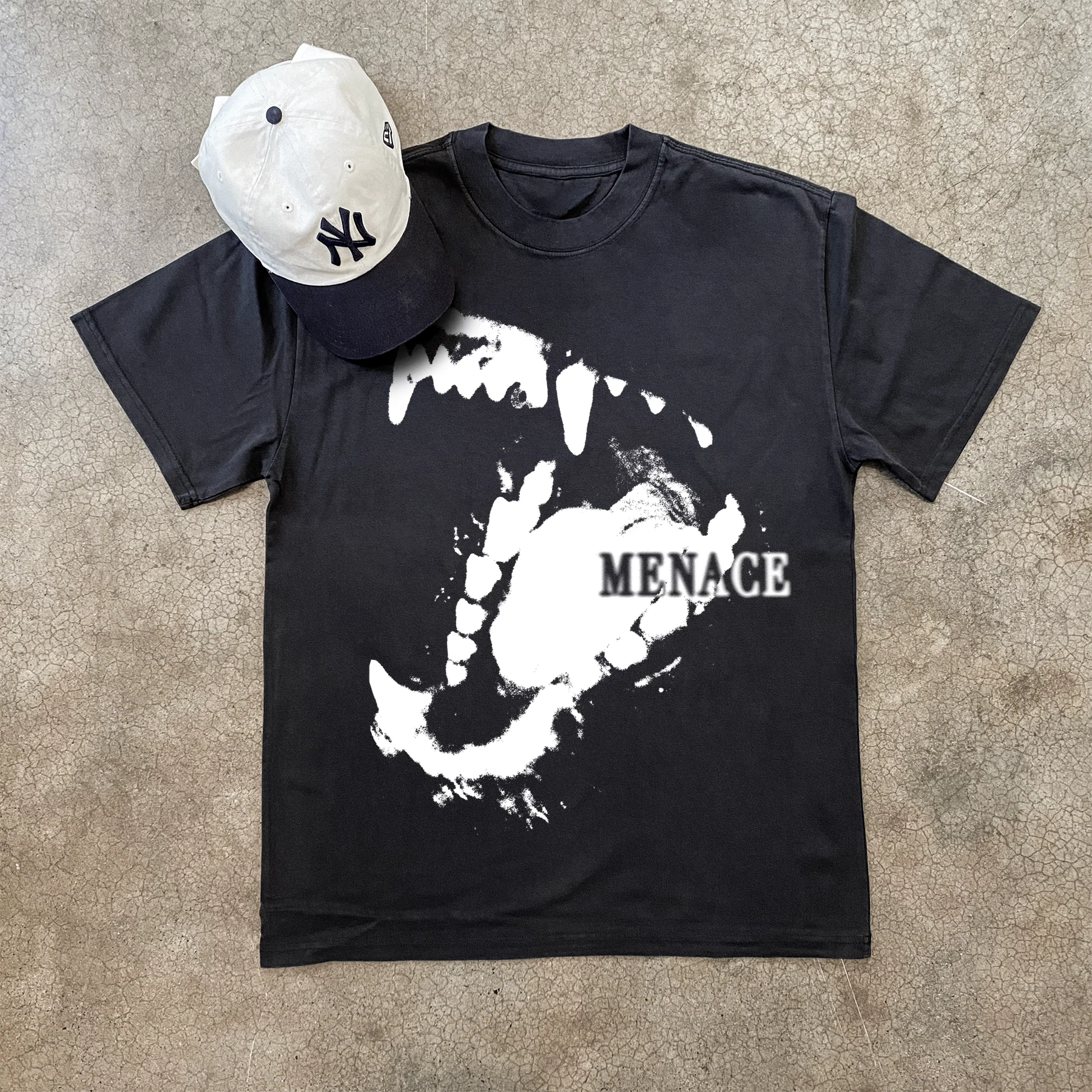 'Menace' Heavy Wieght Black T-Shirt