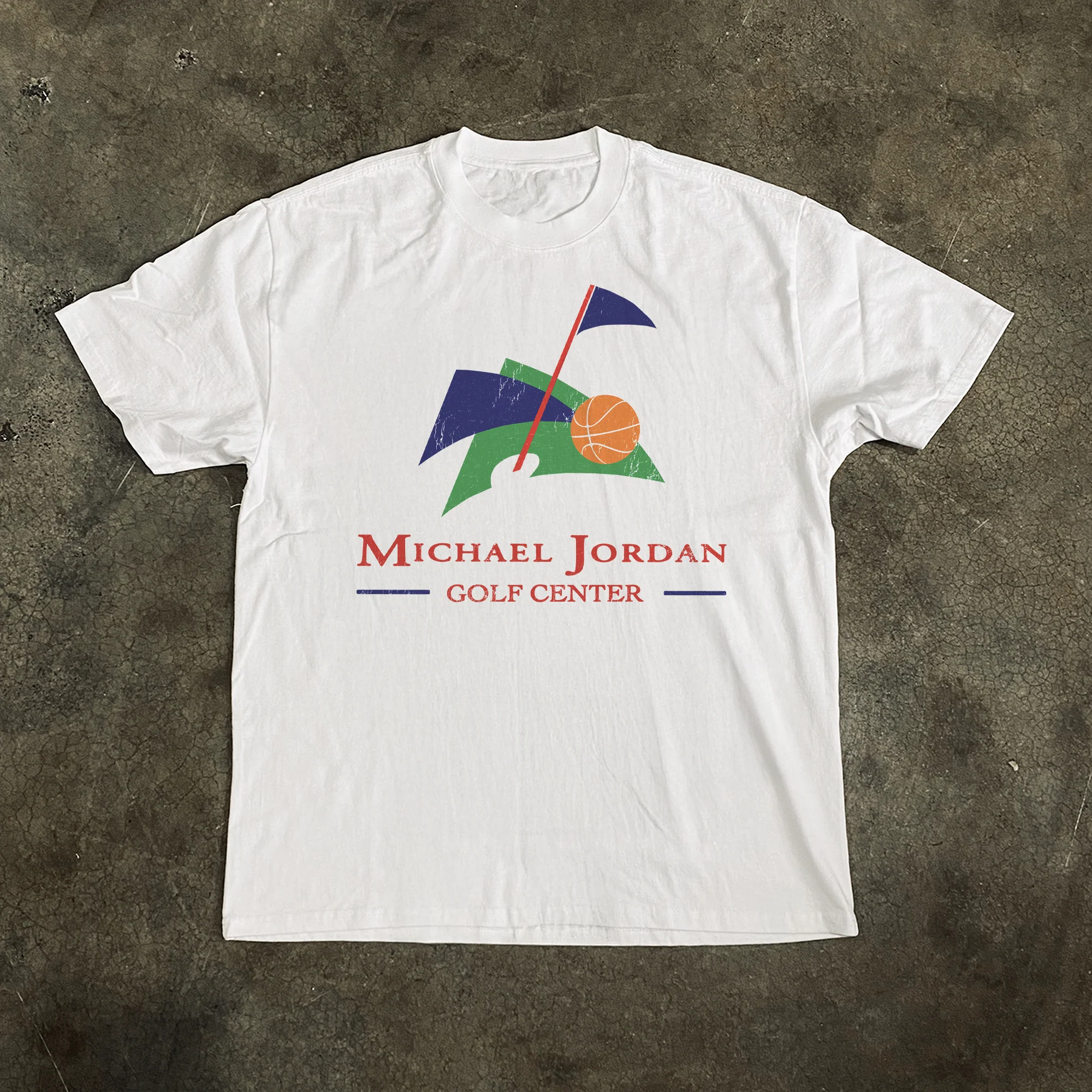 Mj Golf Center Heavyweight White Tshirt