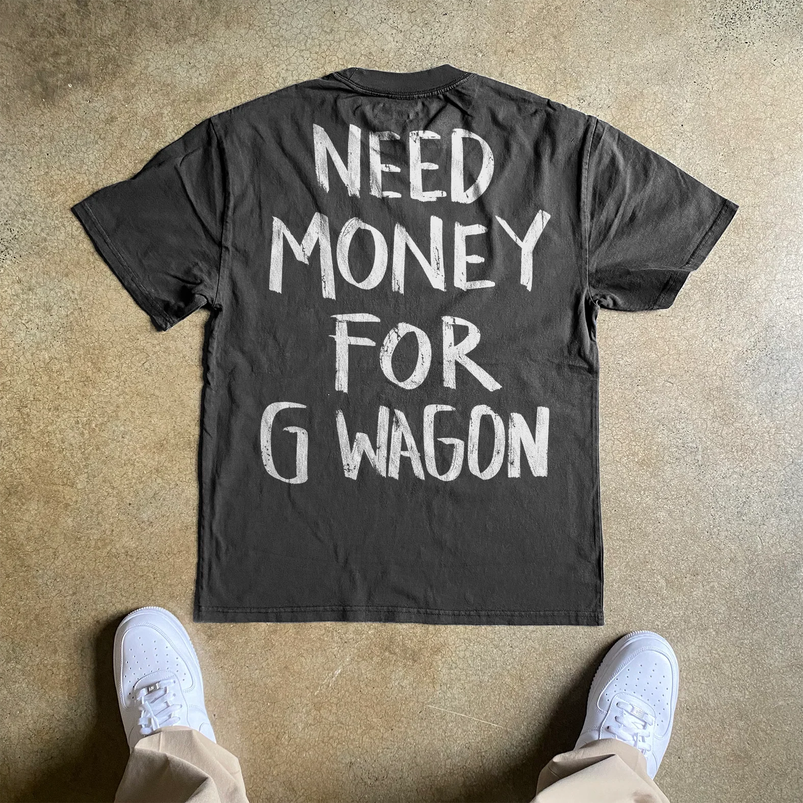 Need Money for G wagon Heavyweight Black Tshirt - Image 2