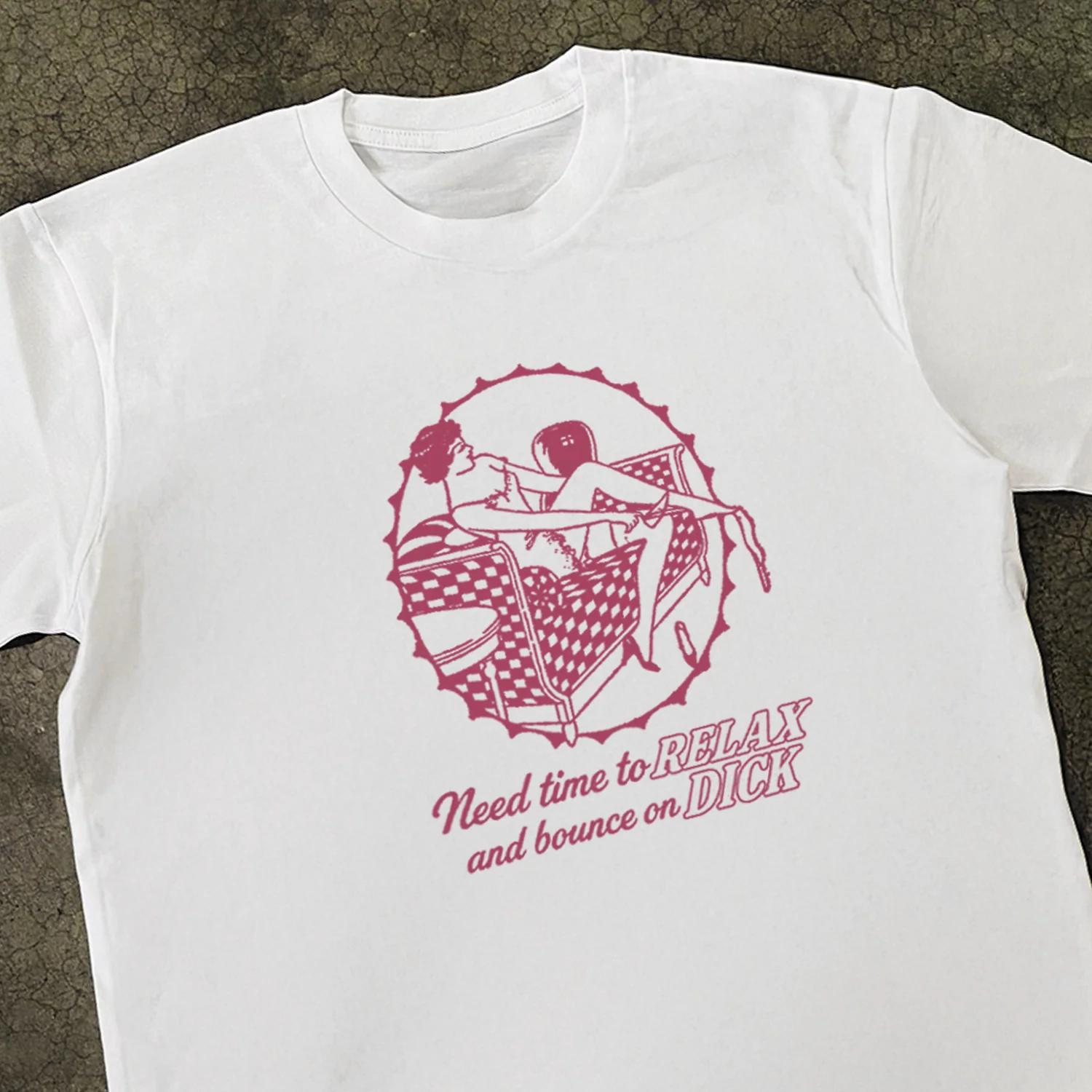 'Need Time' Classic White Tee - Image 2