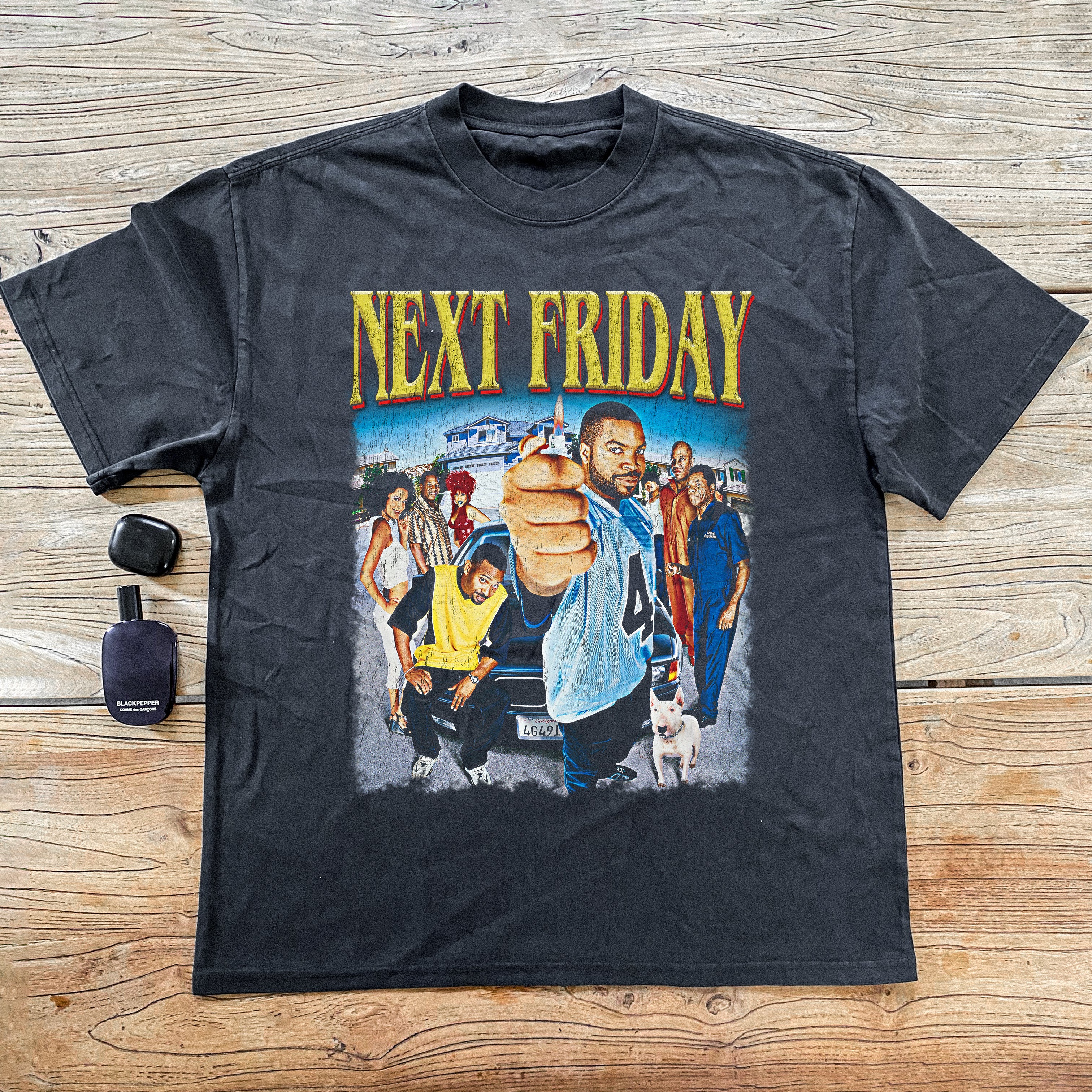 Next Friday 2001 Heavyweight Black T-Shirt