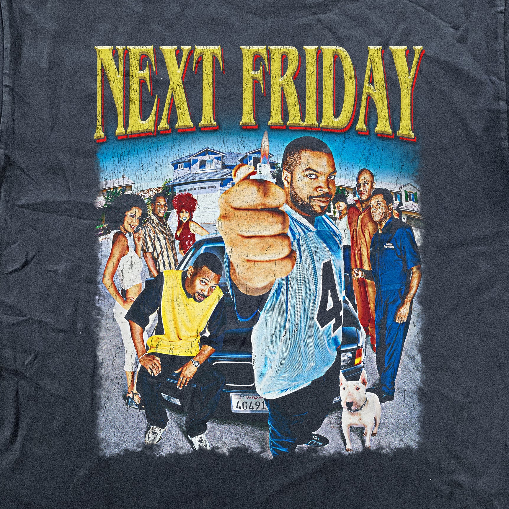 Next Friday 2001 Heavyweight Black T-Shirt - Image 2