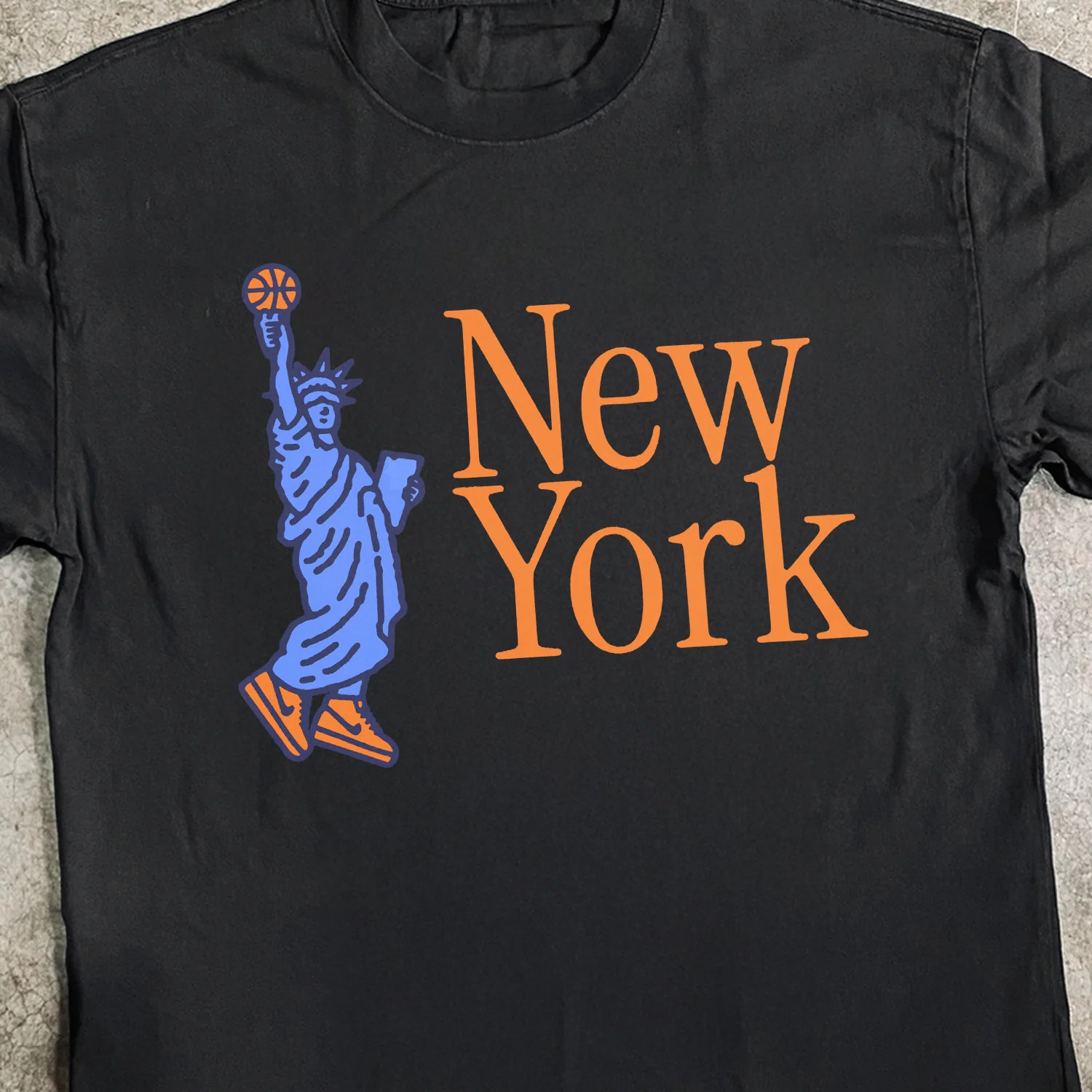 NYC 'Knick Liberty' Heavyweight Black Tee - Image 2