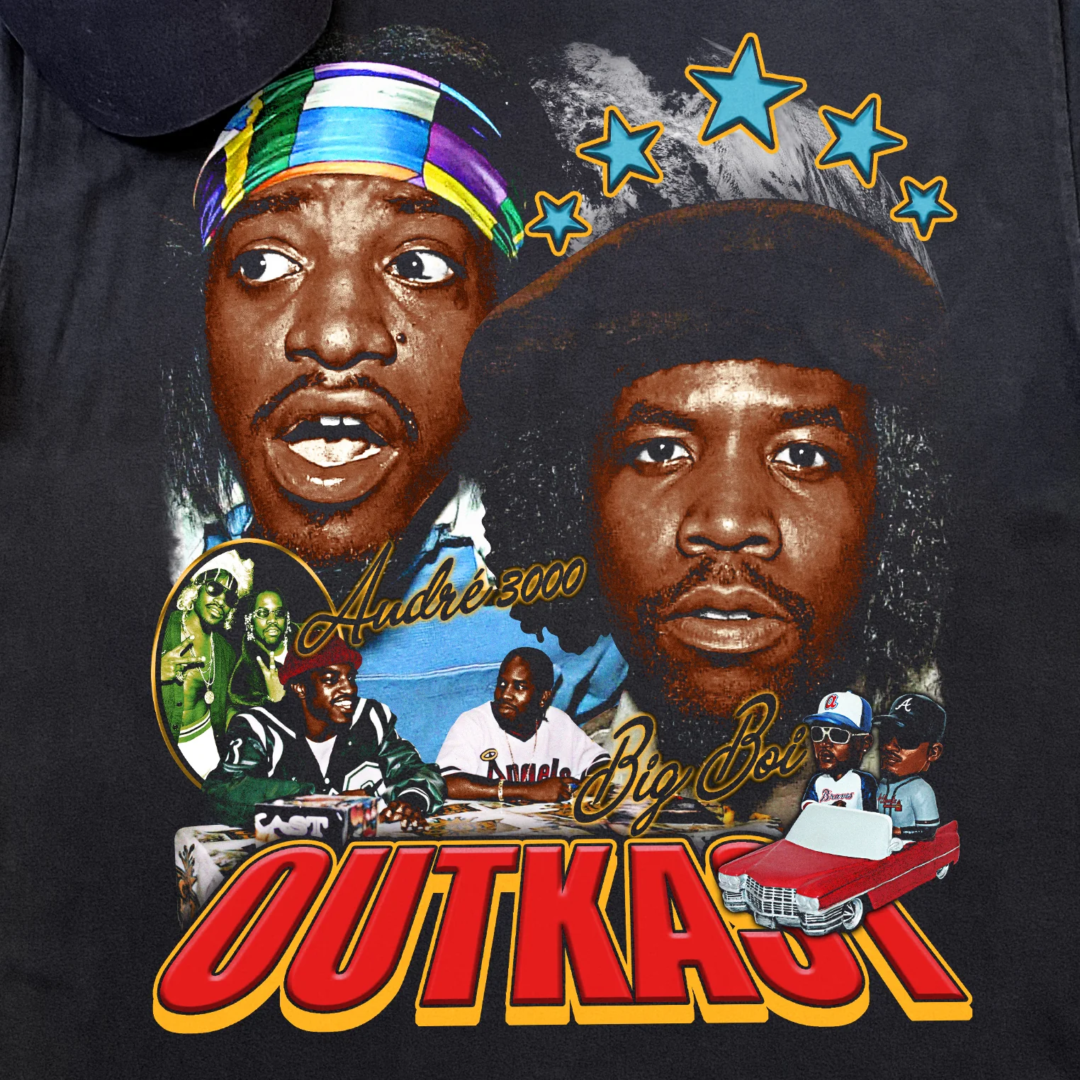 Outkast Atliens Vintage Heavyweight Black T-Shirt - Image 3