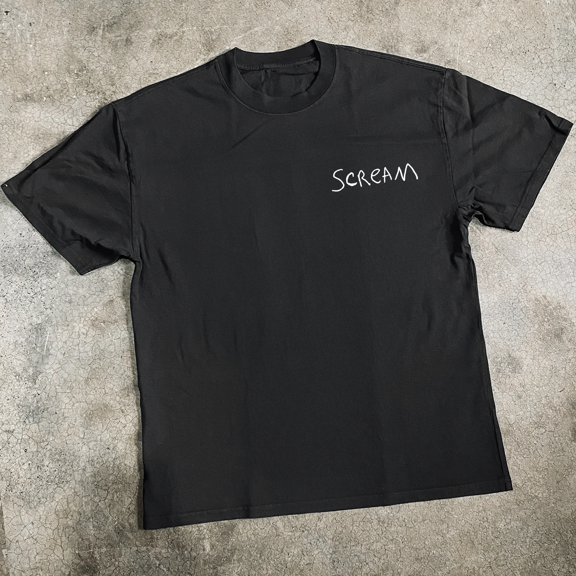 Scream Heavyweight Black Tshirt