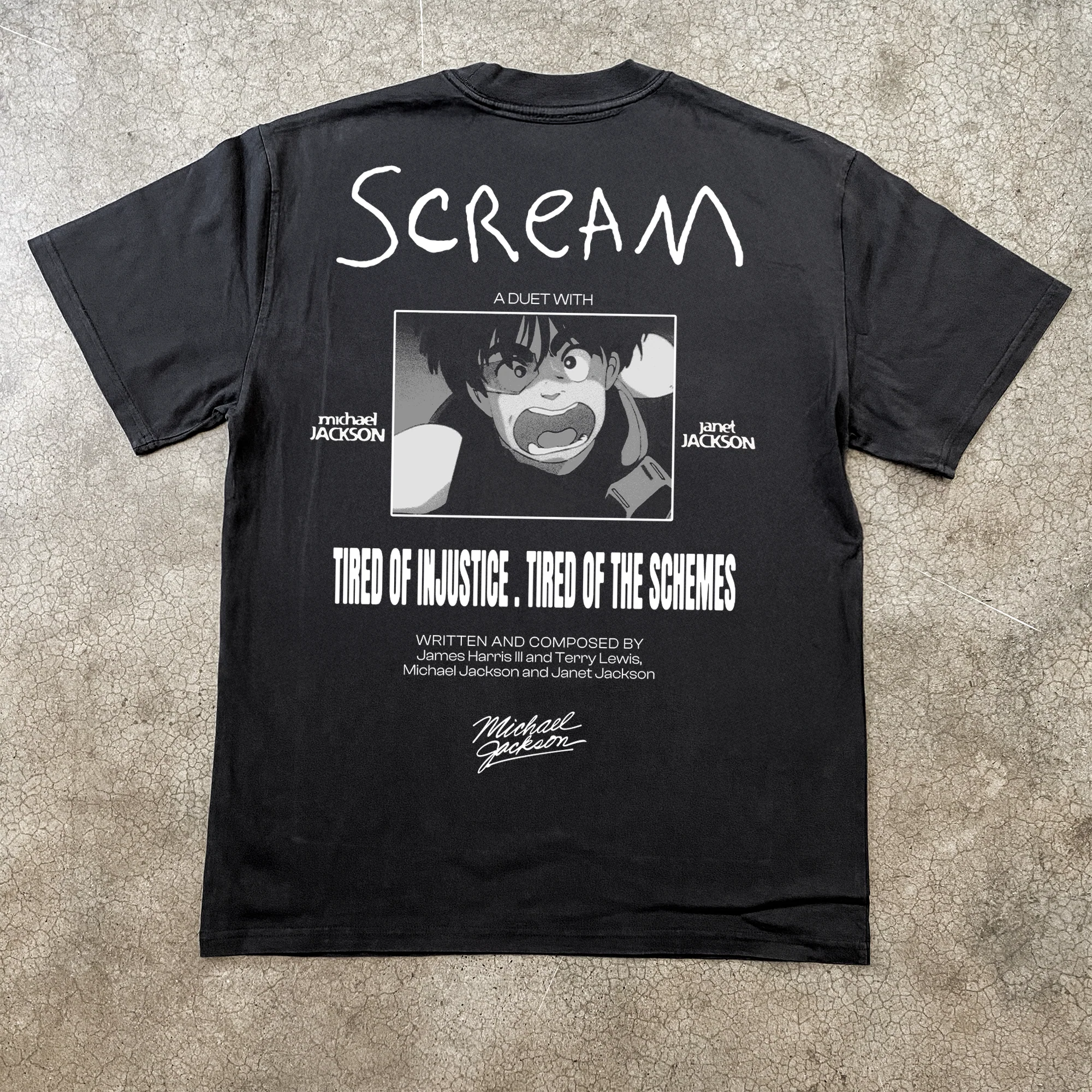 Scream Heavyweight Black Tshirt - Image 2