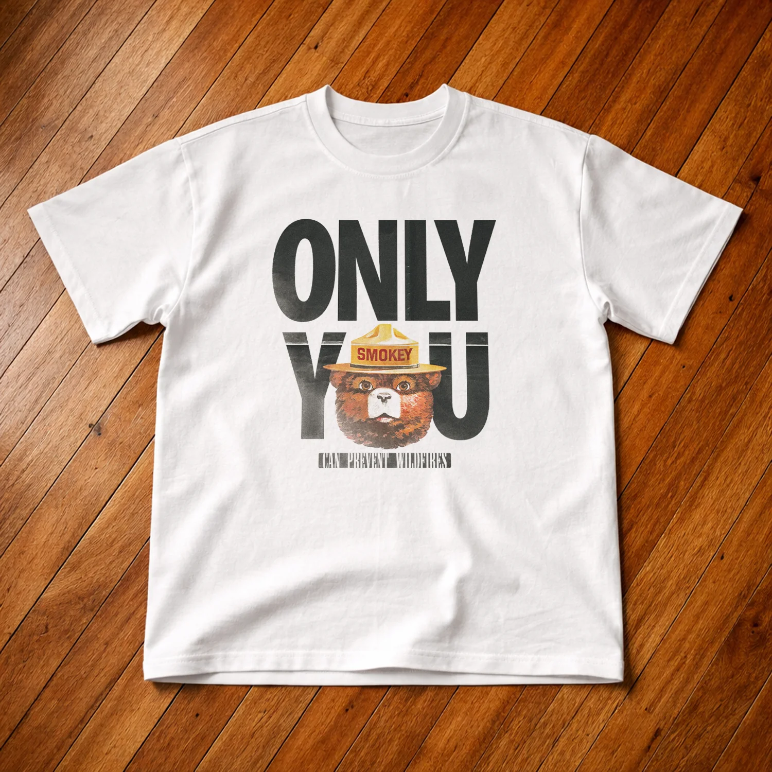 Smokey Bear 'Only You' Heavyweight White Tee