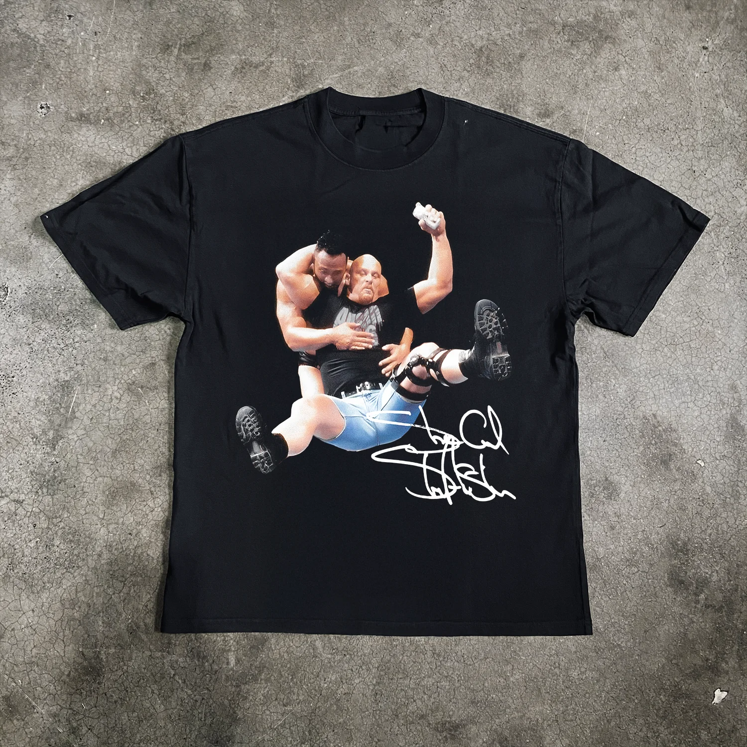 'Stunner' Signature Heavy Faded Black Tee