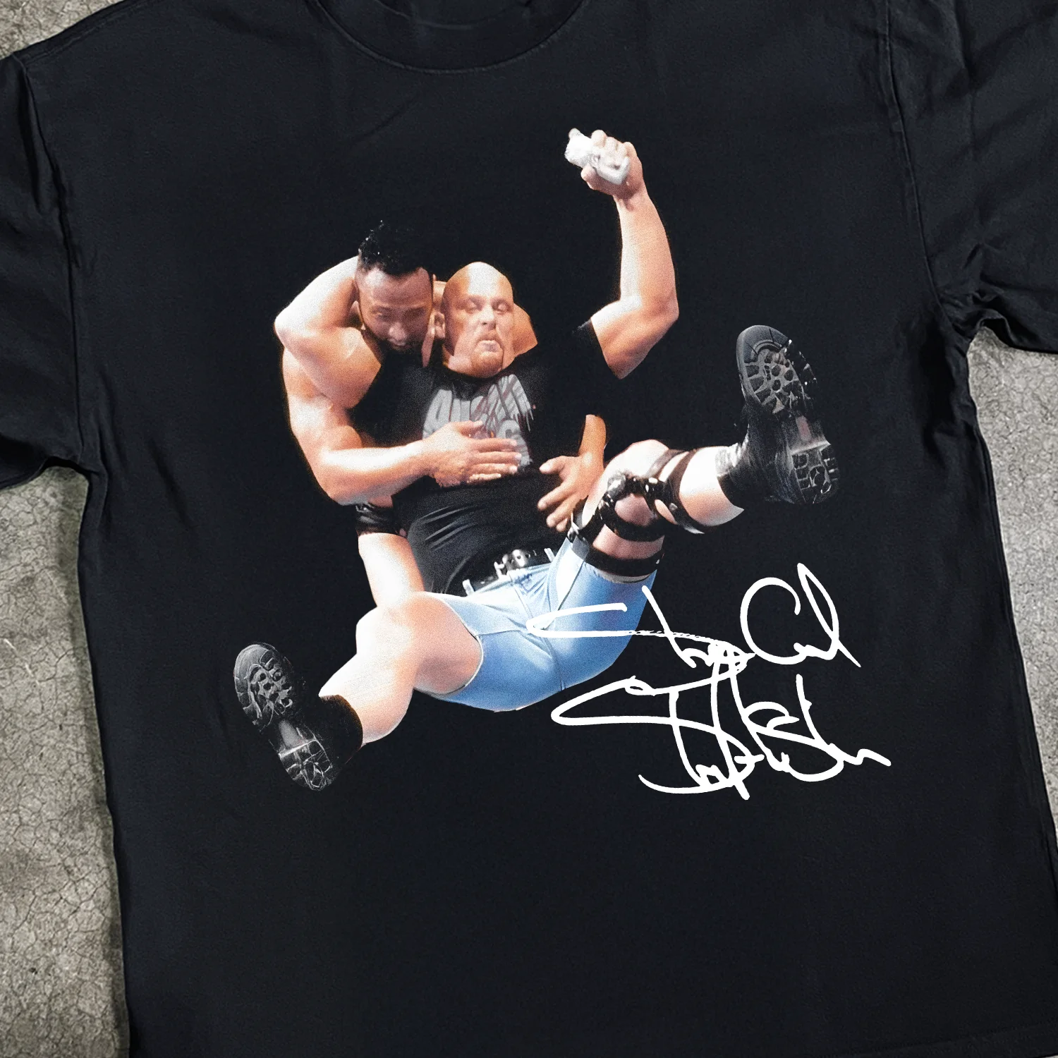 'Stunner' Signature Heavy Faded Black Tee - Image 2