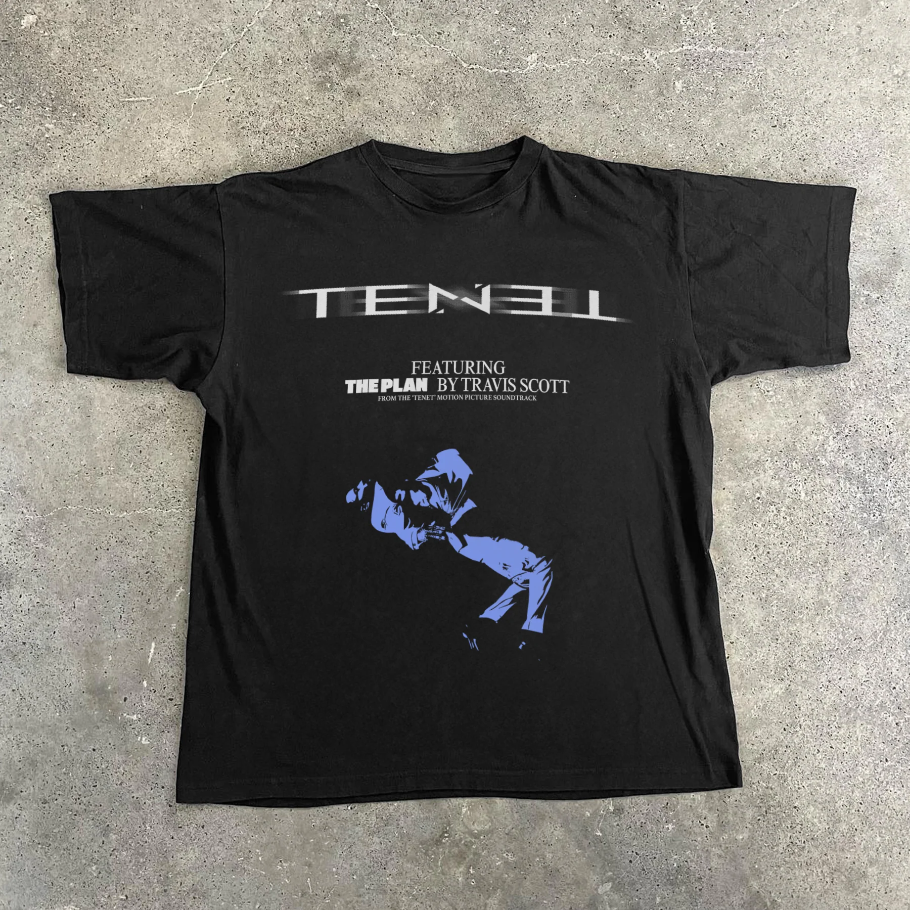 Tenet 2020 'The Plan' Promo Heavyweight Black T-Shirt
