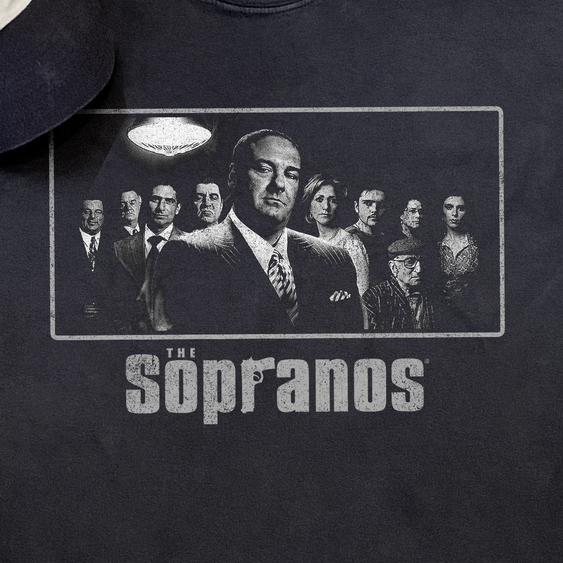 The Sopranos 'Family Potrait' Heavyweight Black T-Shirt - Image 2