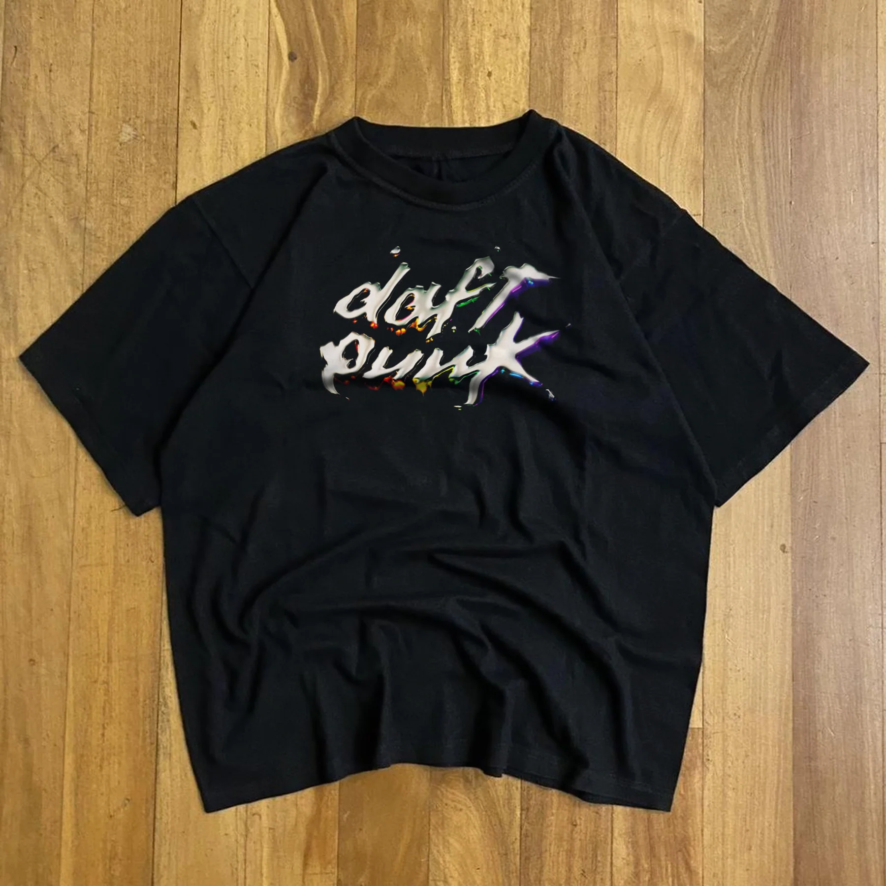 Vintage Daft Punk 2001 'Discovery' Merch Black T-Shirt