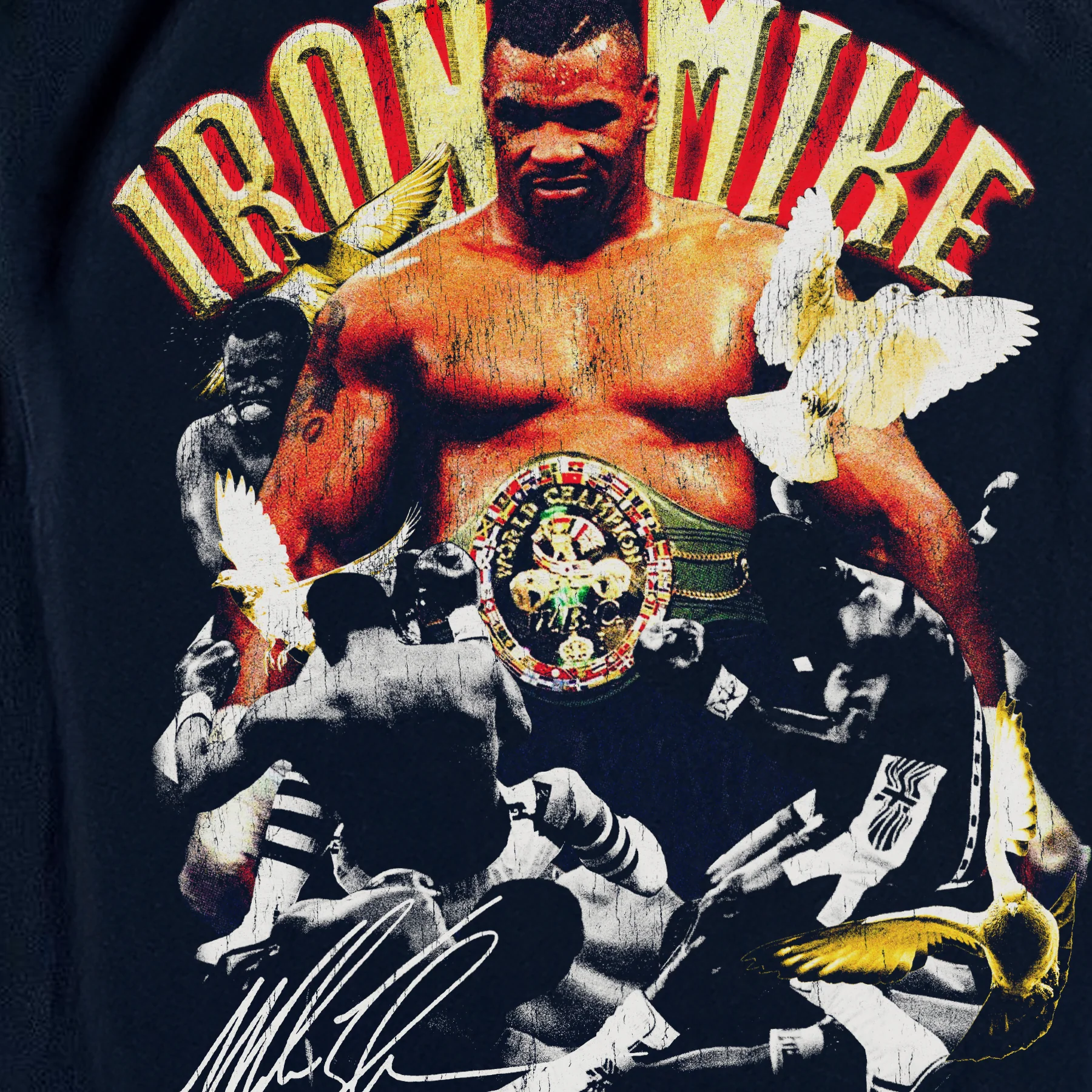 Vintage 'Iron Mike' Tyson Black T-Shirt - Image 2