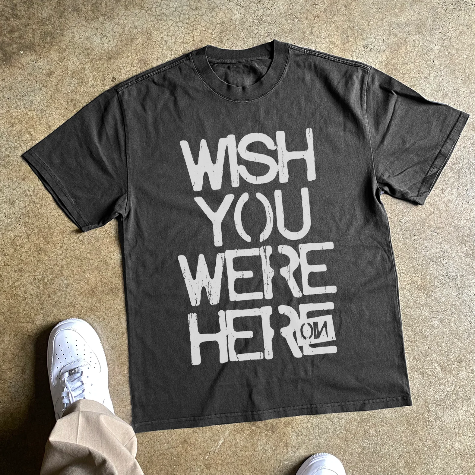 Wish You Were Her-oin Heavyweight Black Tshirt