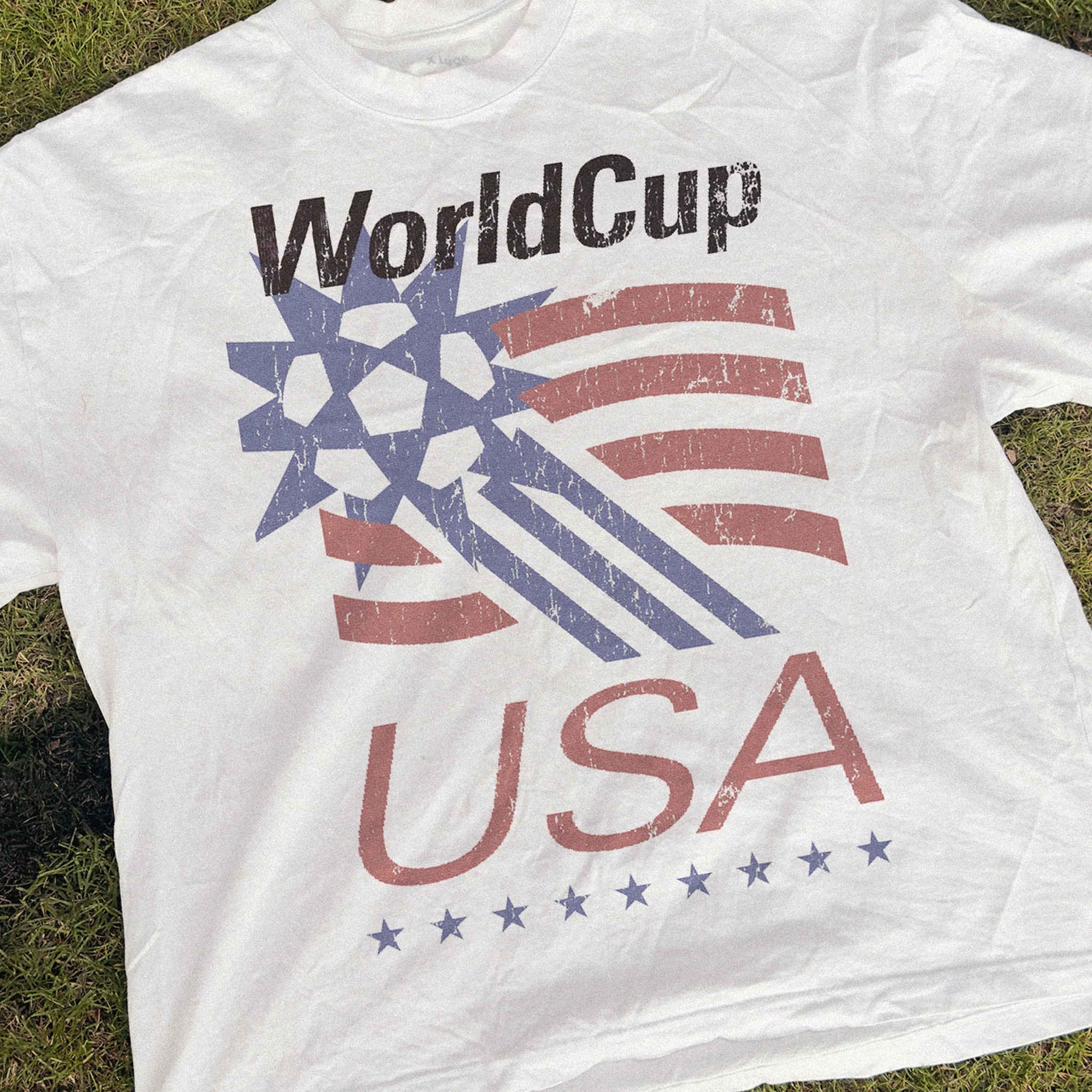 World Cup 'USA' Star Heavy White Tee - Image 2